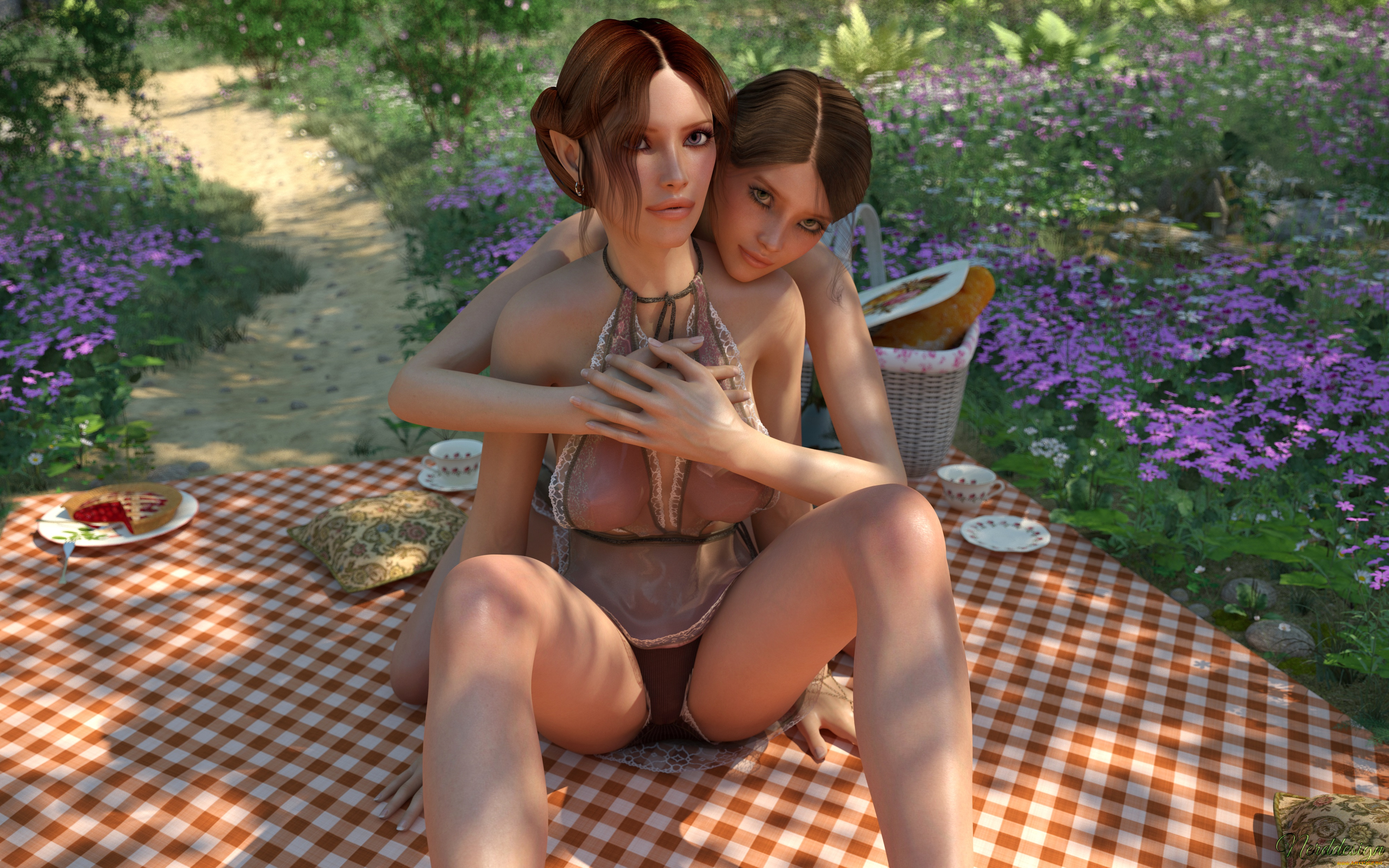 3д, графика, люди, , people, взгляд, фон, девушки