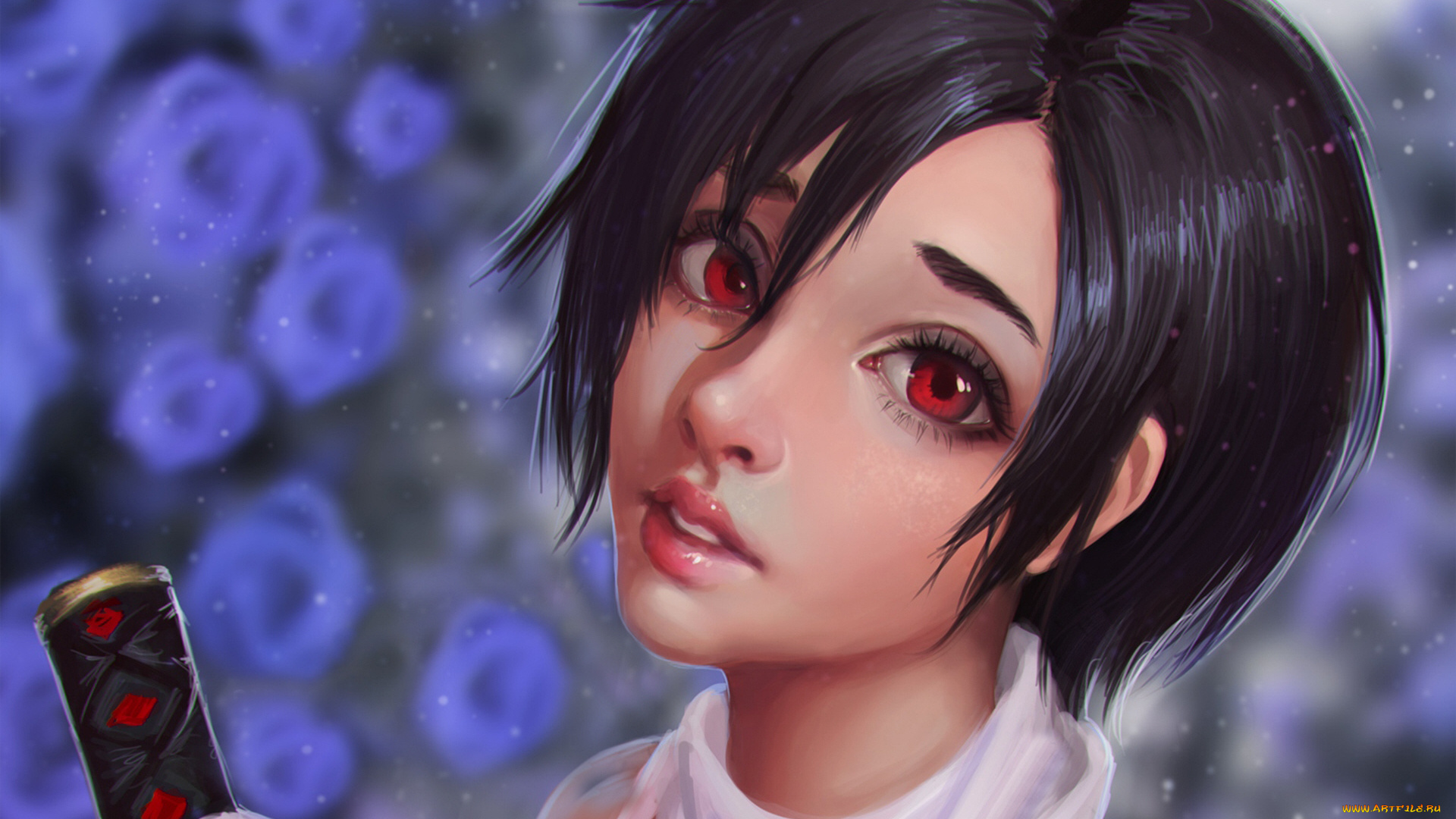 аниме, blood, , девушка