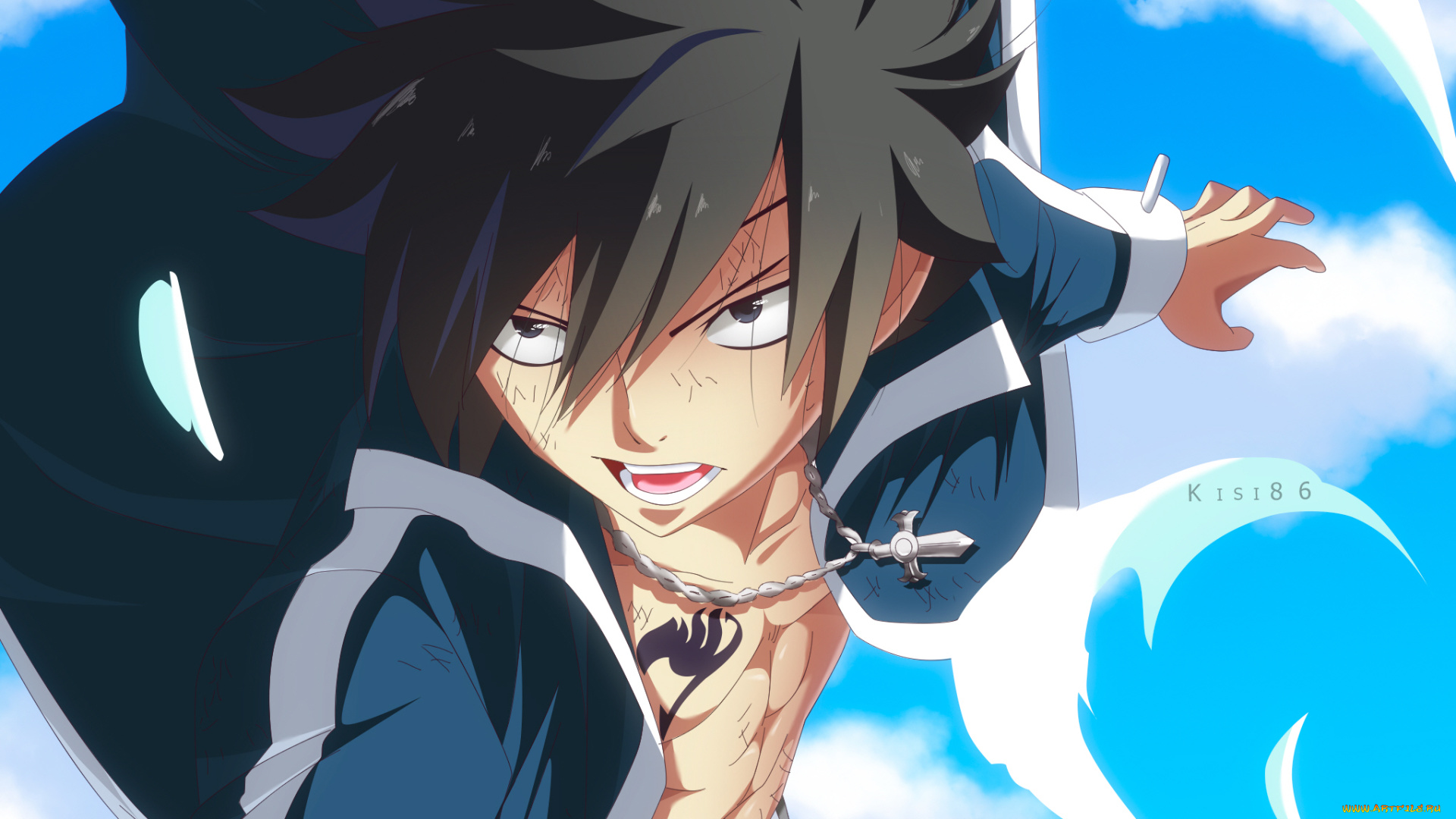 аниме, fairy, tail, хвост, феи