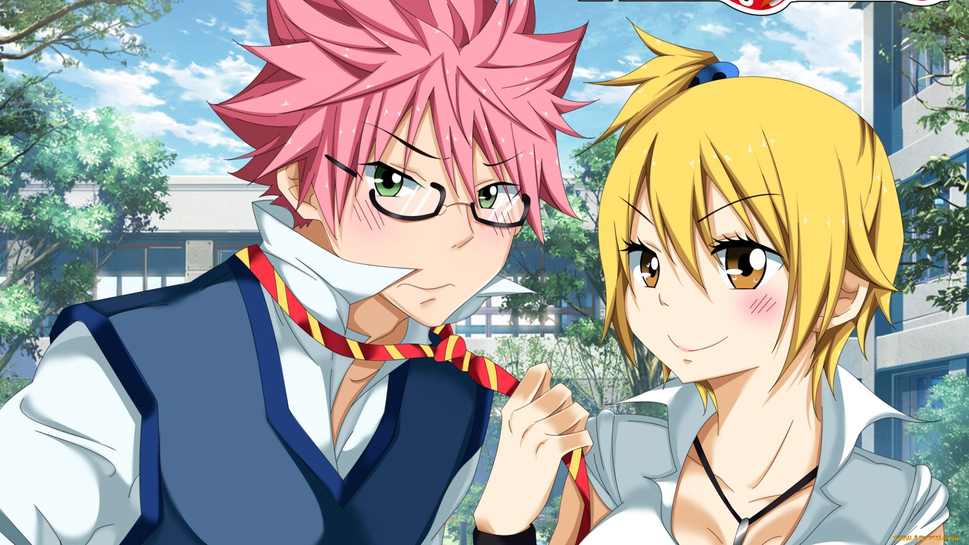 аниме, fairy, tail, люси, нацу