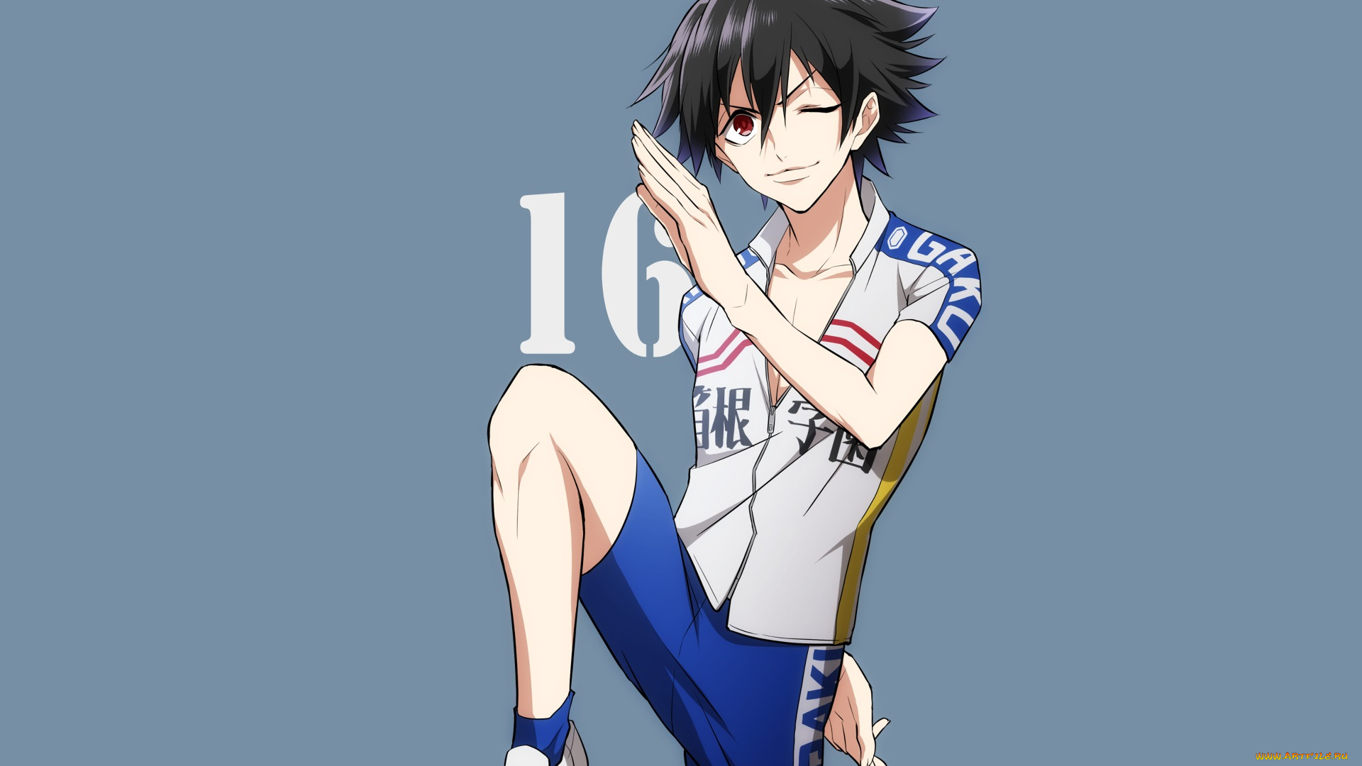 аниме, yowamushi, pedal, парень