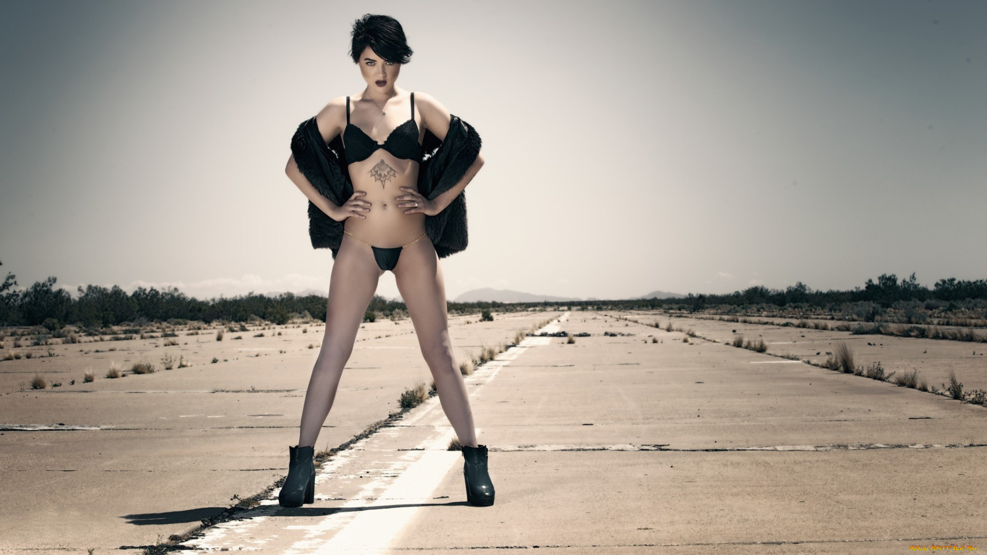 девушки, -unsort, , брюнетки, темноволосые, дорога, туфли, тату, madison, kaapke