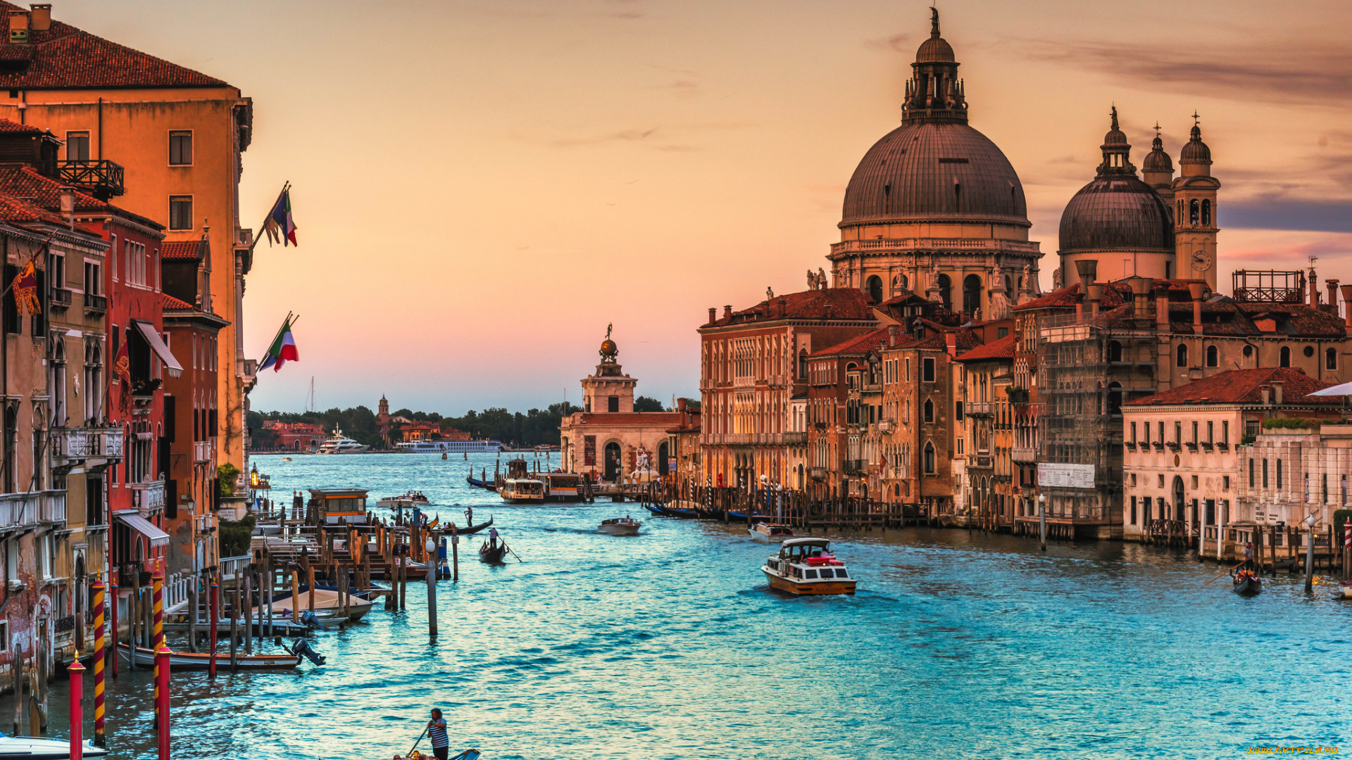 города, венеция, , италия, канал