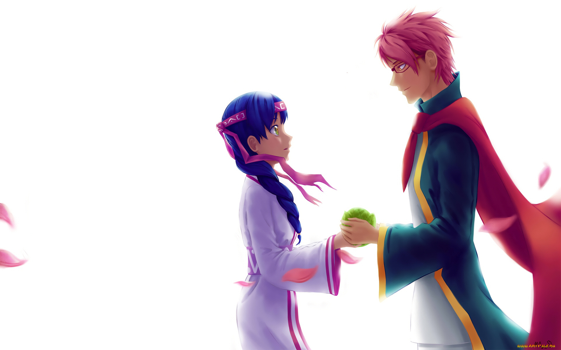 аниме, shokugeki, no, soma, двое