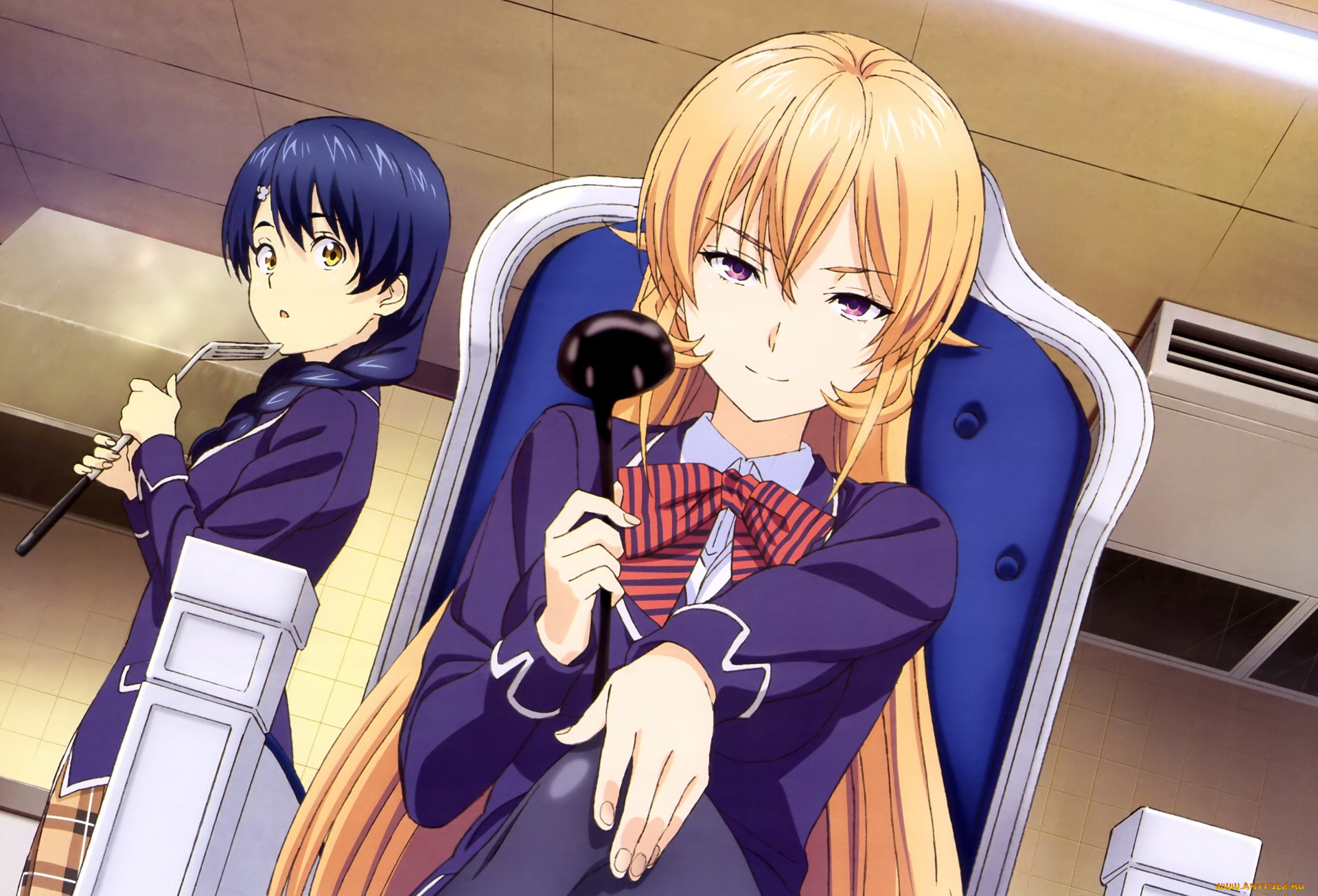 аниме, shokugeki, no, soma, девушки