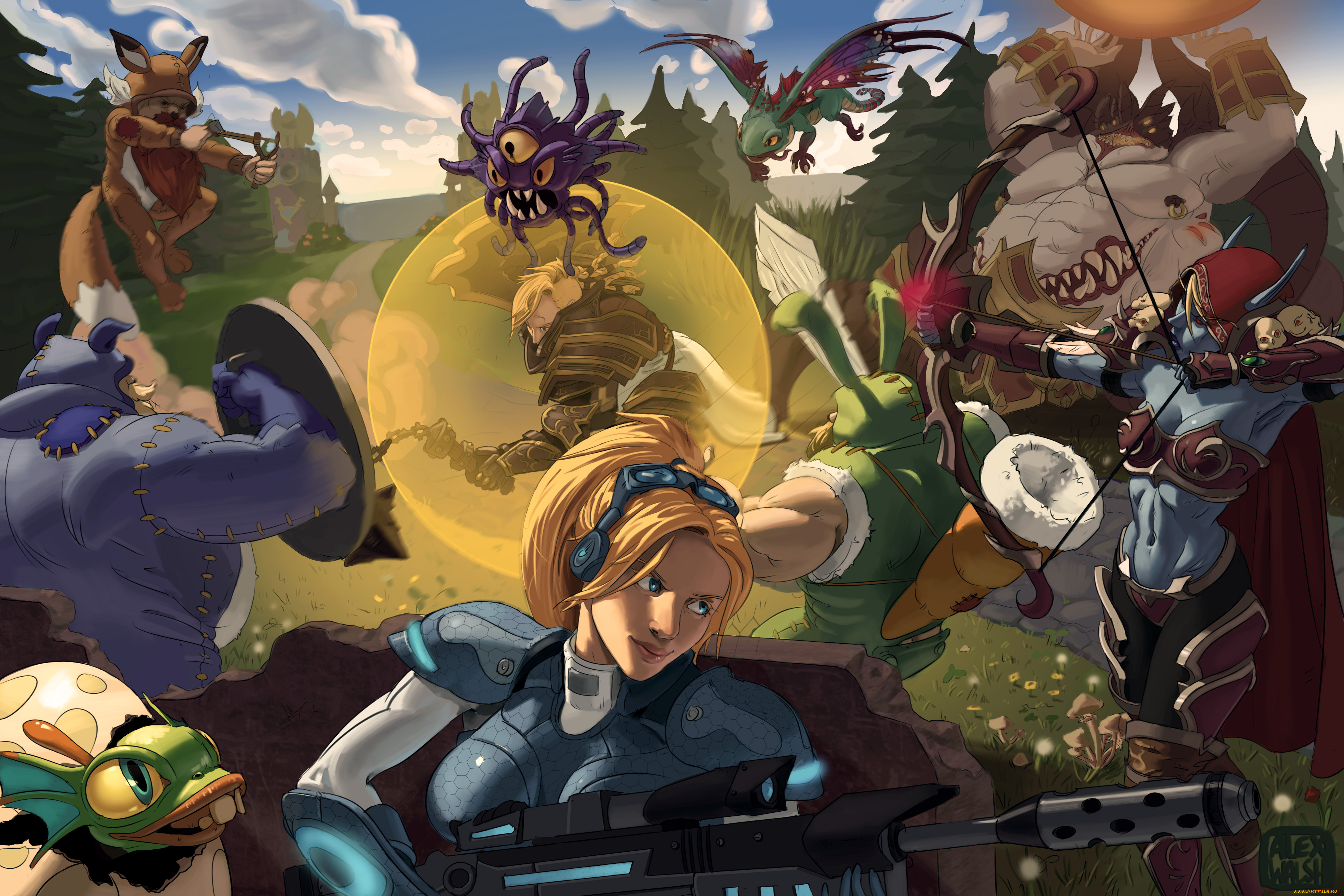 видео, игры, heroes, of, the, storm, онлайн, action, ролевая, heroes, of, the, storm