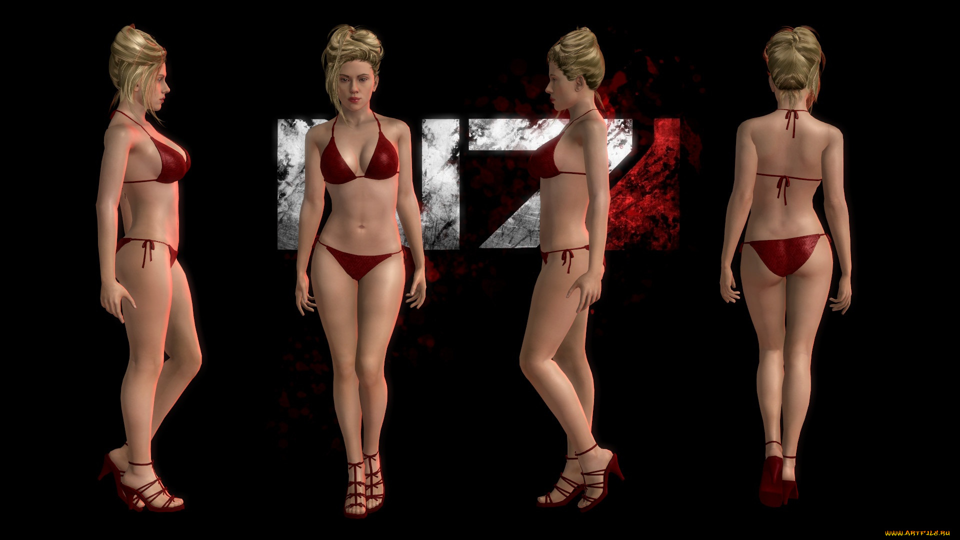 3д, графика, фантазия, , fantasy, взгляд, девушки, фон