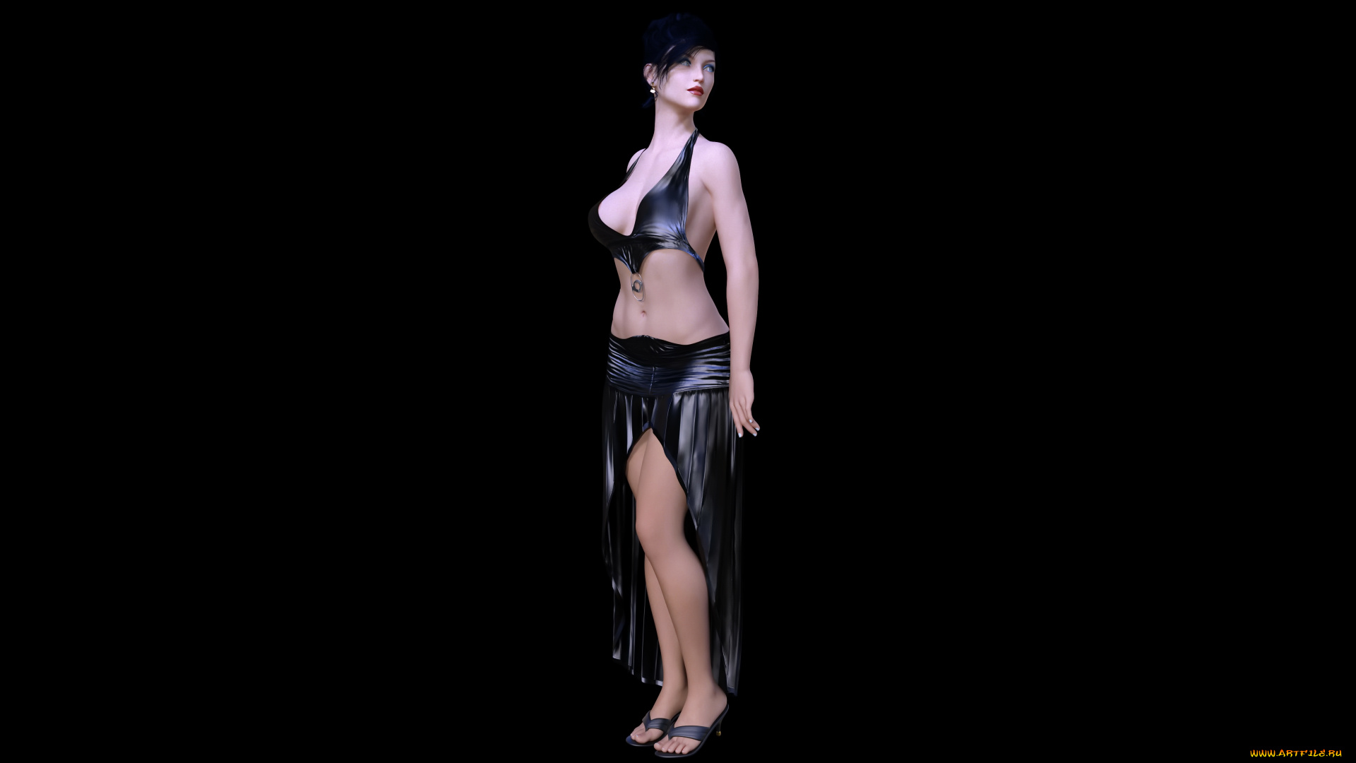 3д, графика, люди, , people, девушка, взгляд, фон