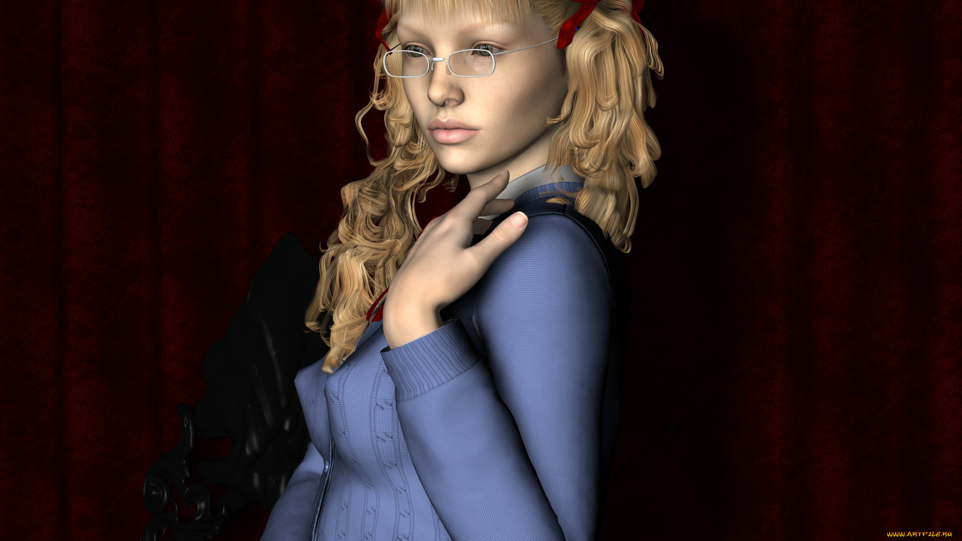 3д, графика, люди, , people, фон, взгляд, девушка