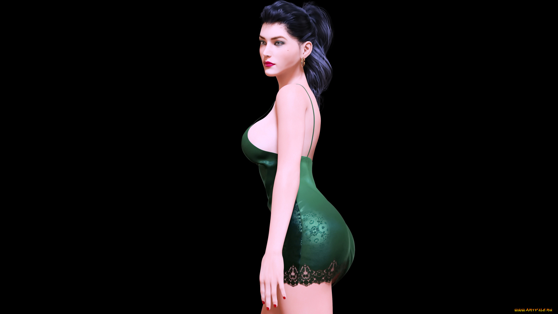 3д, графика, люди, , people, фон, взгляд, девушка