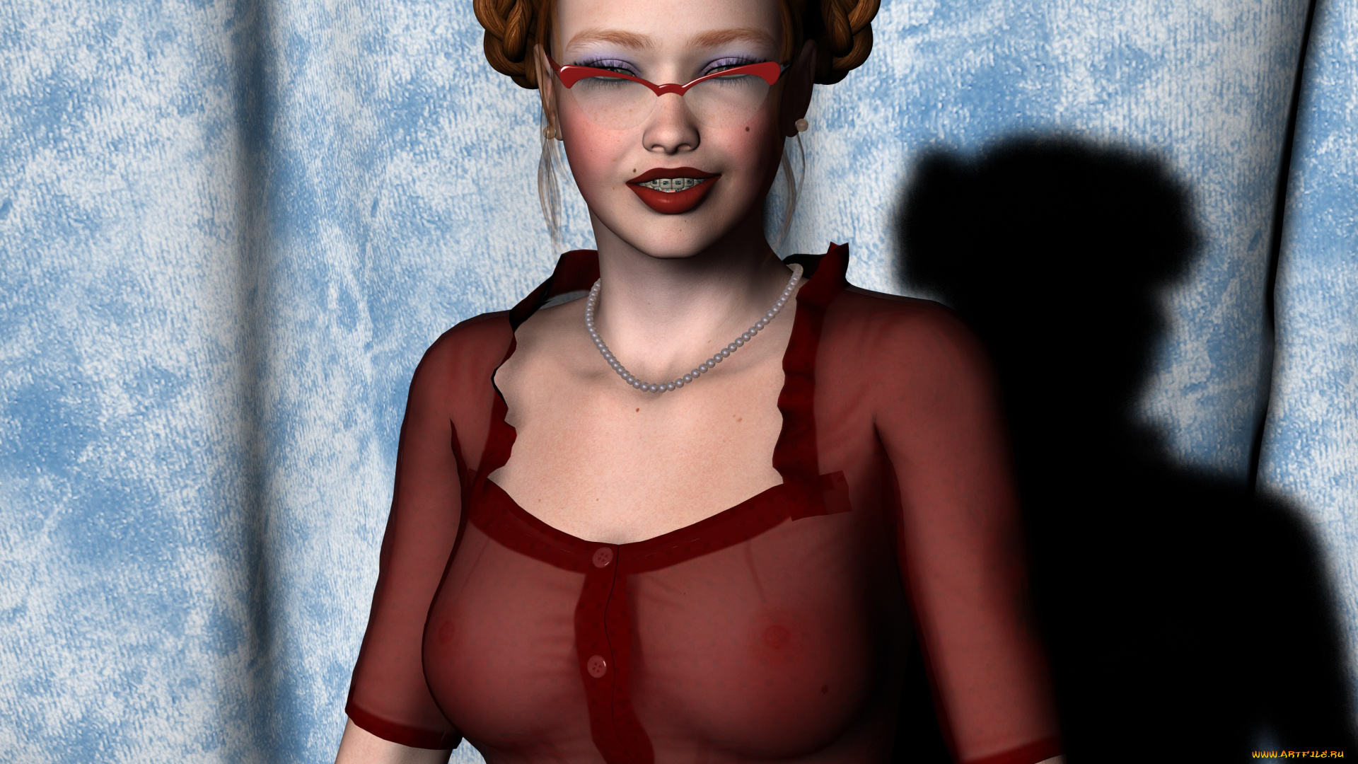 3д, графика, люди, , people, взгляд, фон, девушка