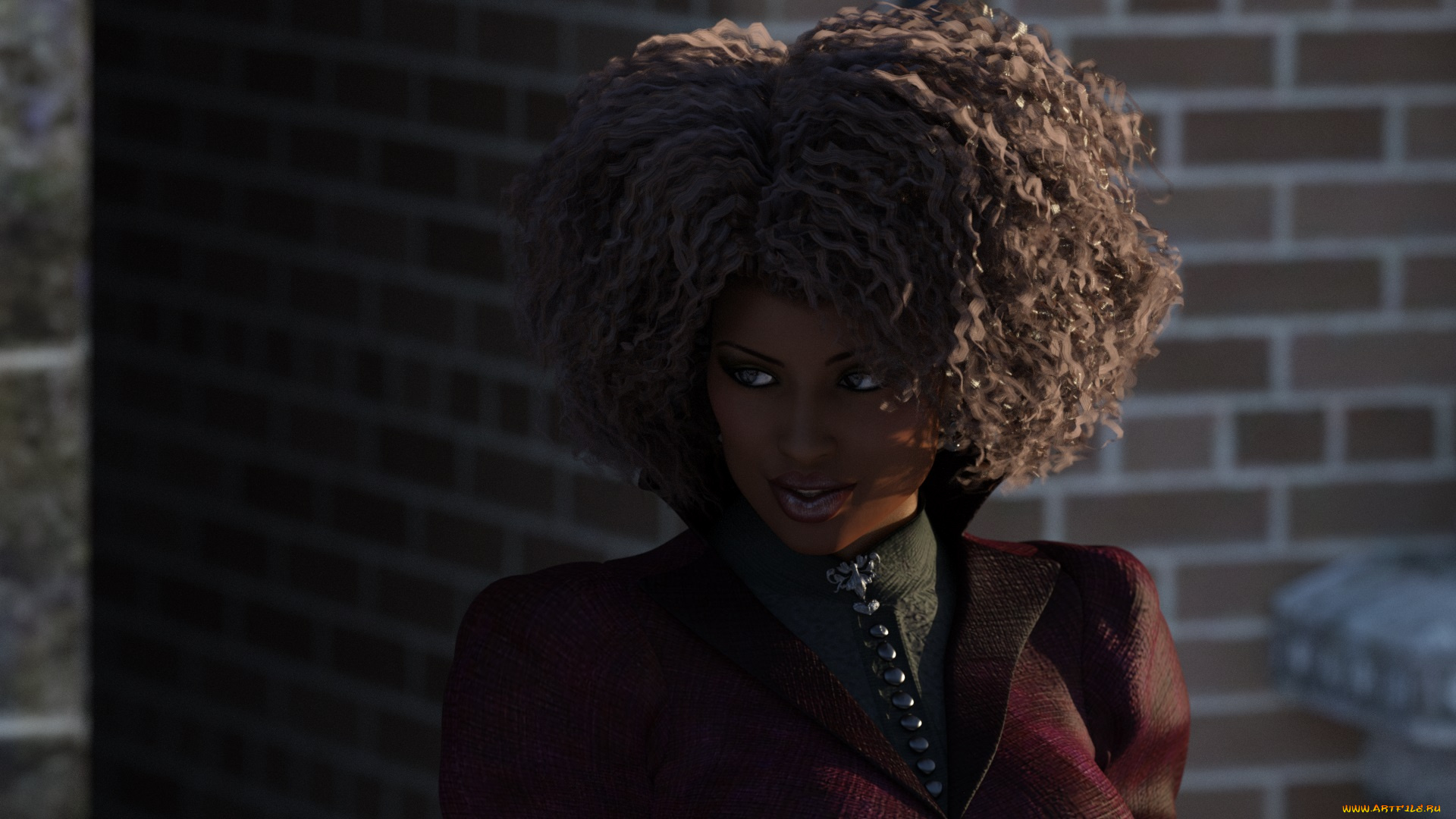 3д, графика, портрет, , portraits, девушка, взгляд, фон