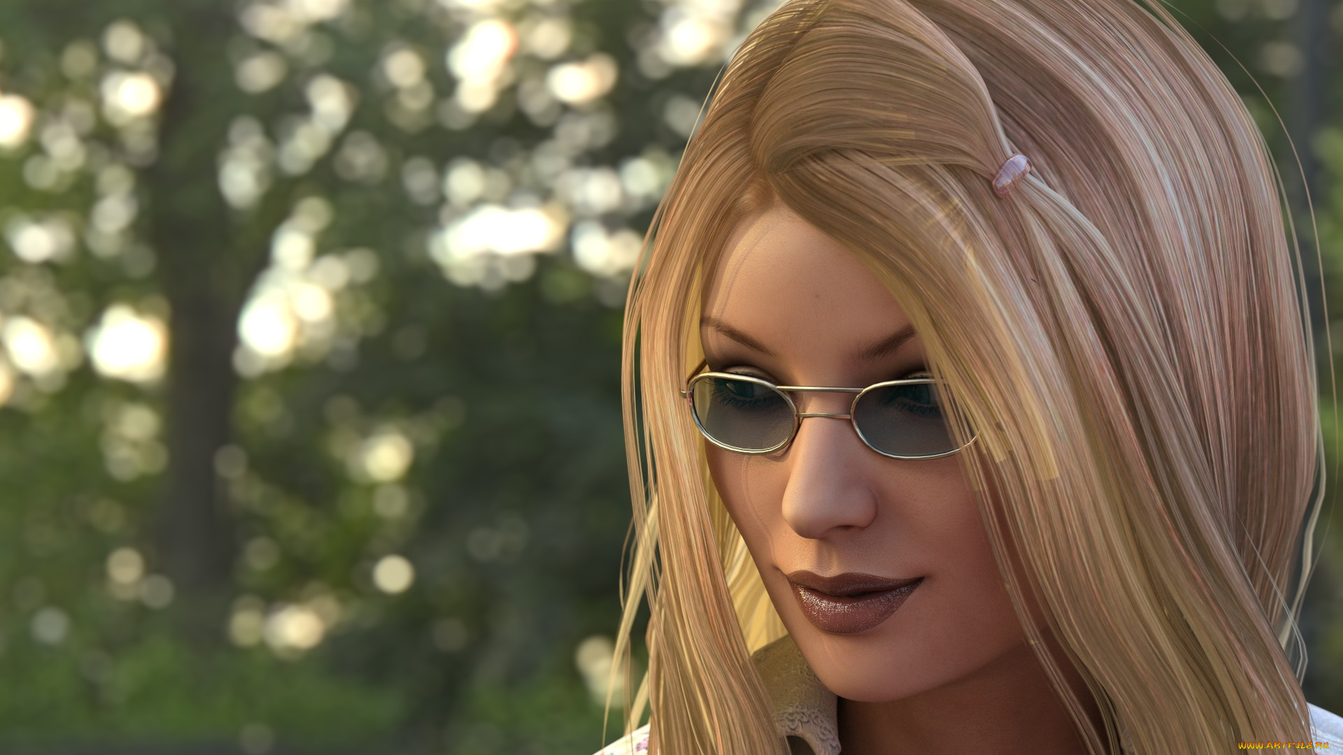 3д, графика, портрет, , portraits, фон, взгляд, девушка