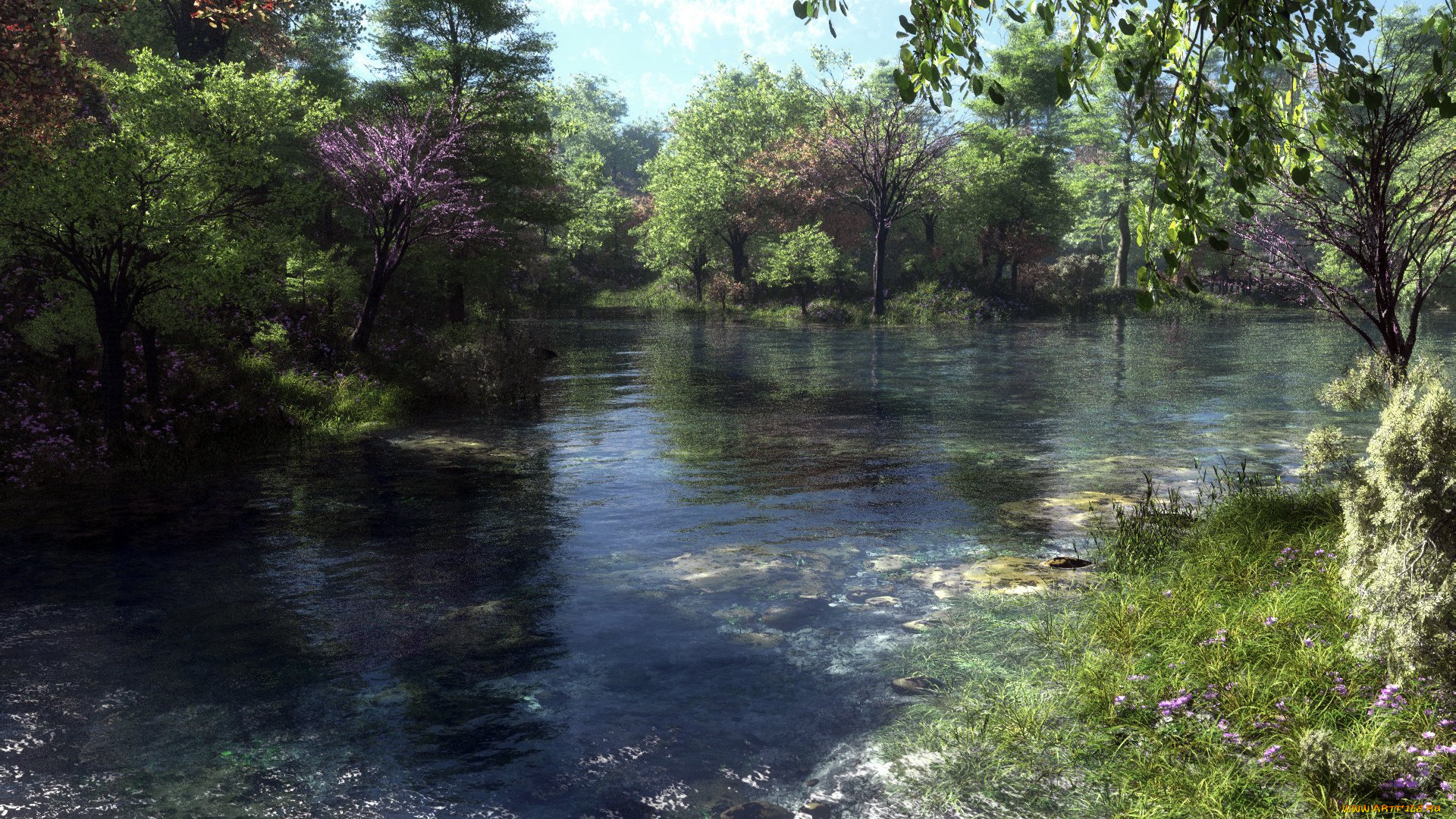 природа, реки, озера, отражение, река