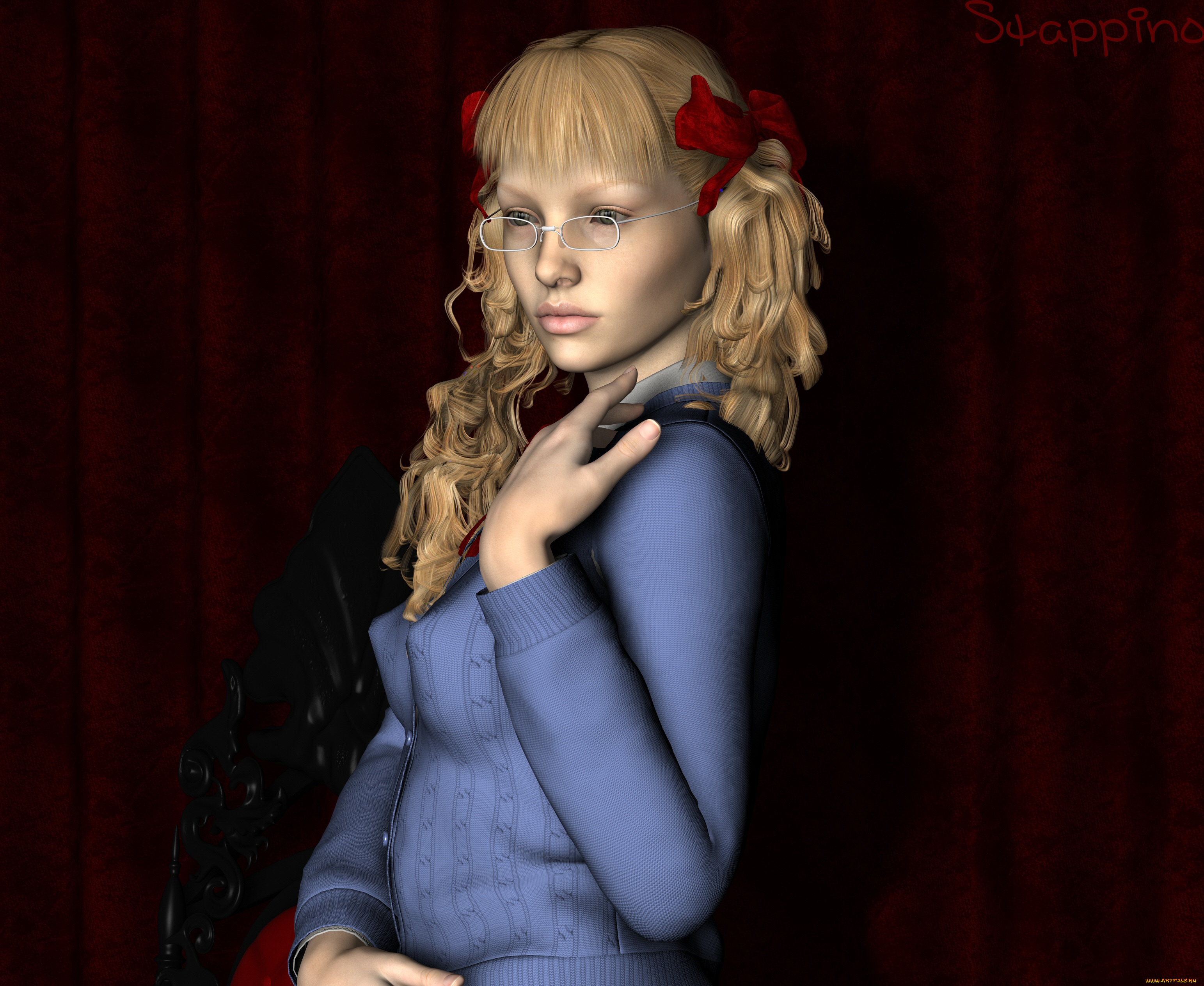 3д, графика, люди, , people, фон, взгляд, девушка