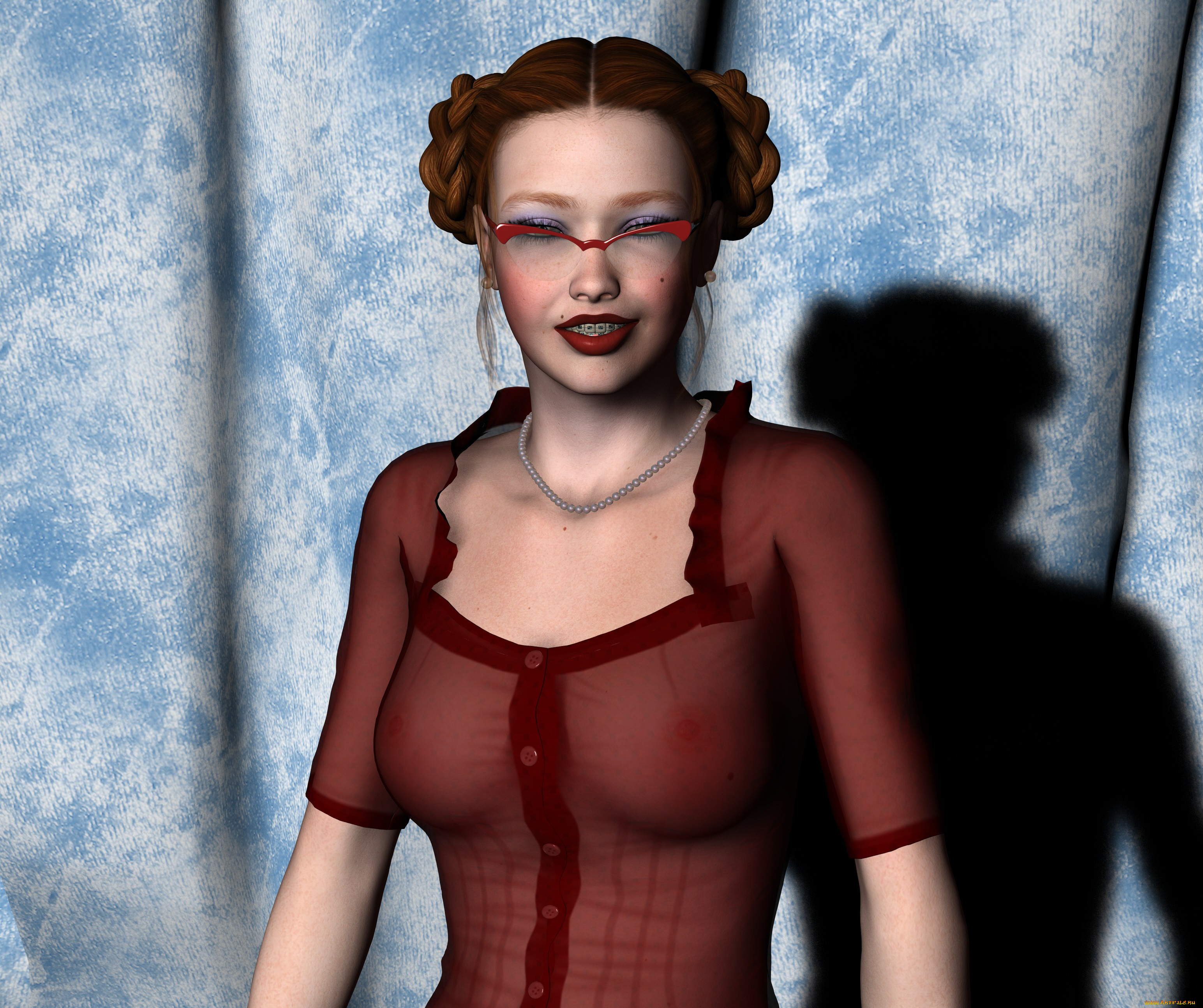 3д, графика, люди, , people, взгляд, фон, девушка