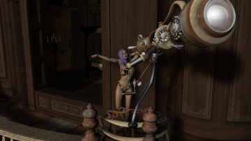 Картинка 3д+графика фантазия+ fantasy фон взгляд девушка