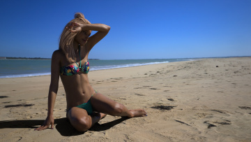 Картинка 3д+графика люди+ people девушка взгляд фон