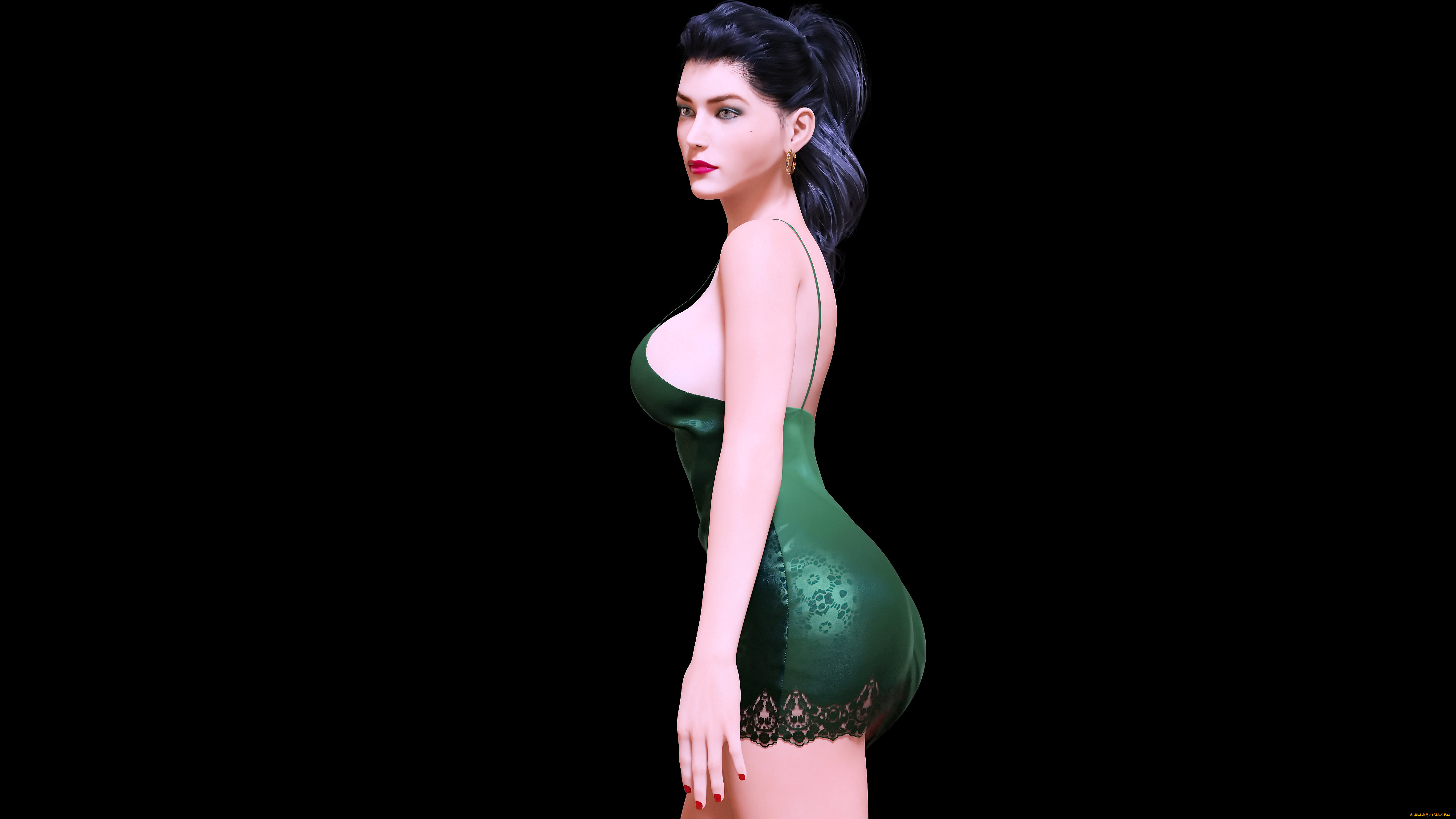 3д, графика, люди, , people, фон, взгляд, девушка