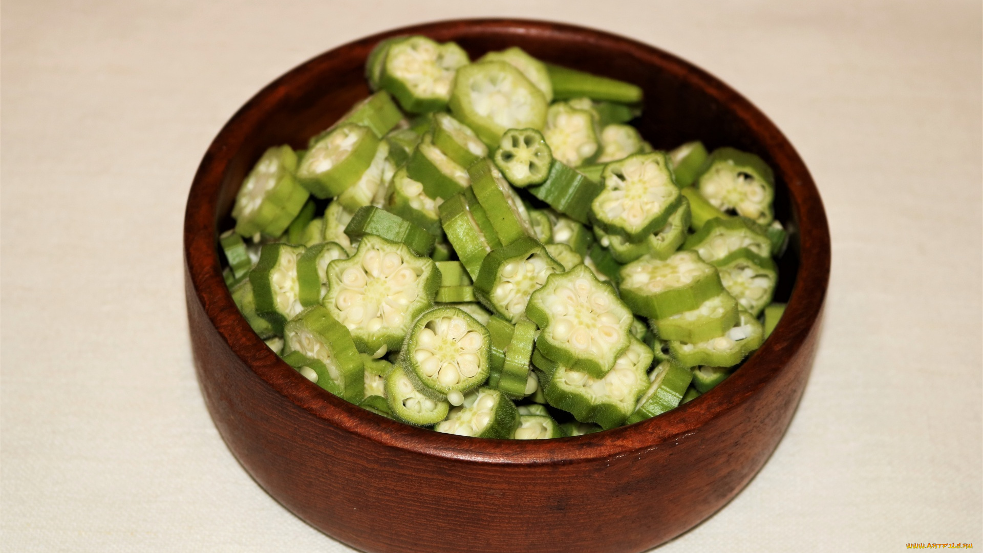 еда, окра, бамия