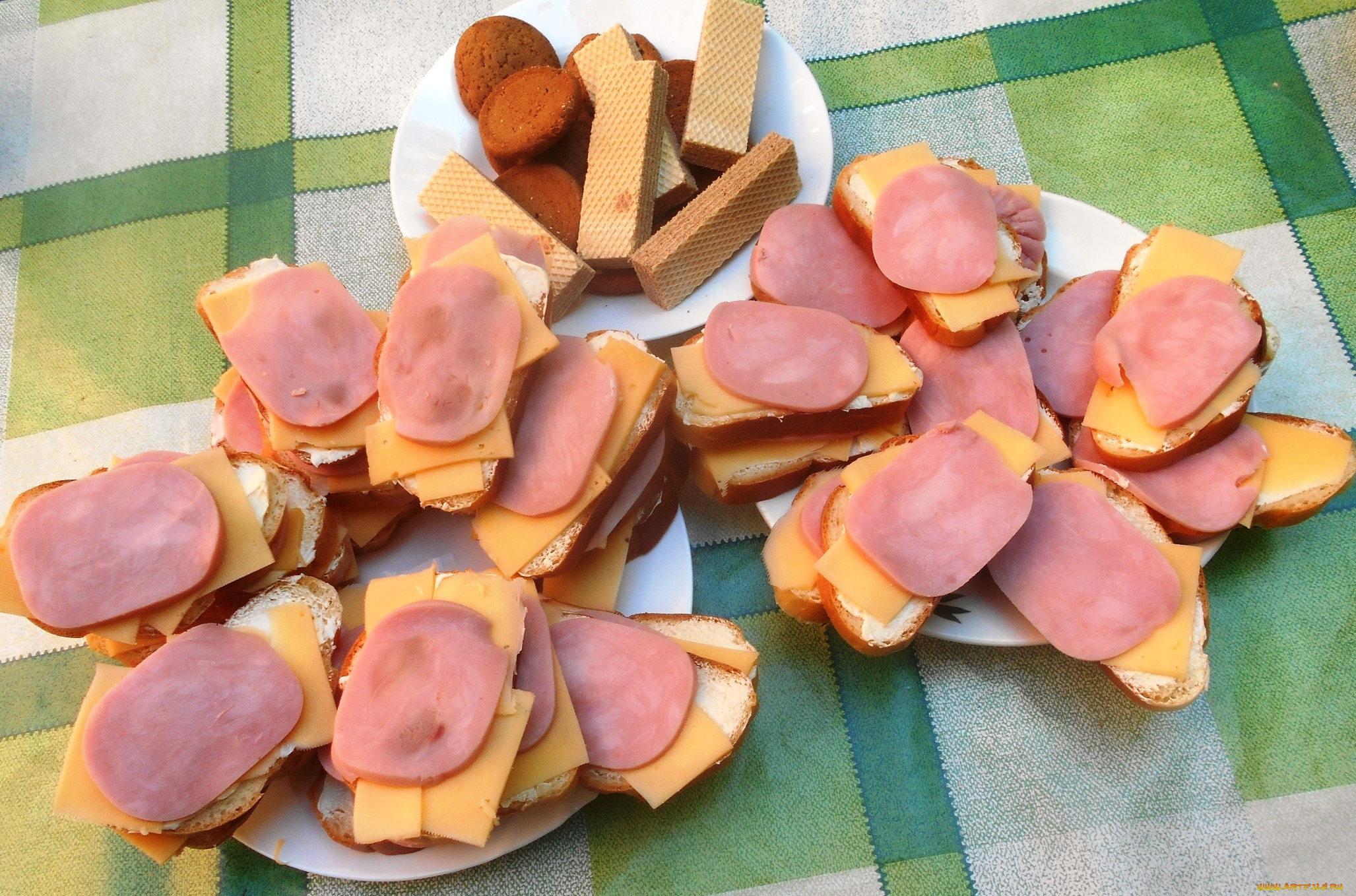 еда, бутерброды, , гамбургеры, , канапе, хлеб, колбаса, сыр, вафли, печенье