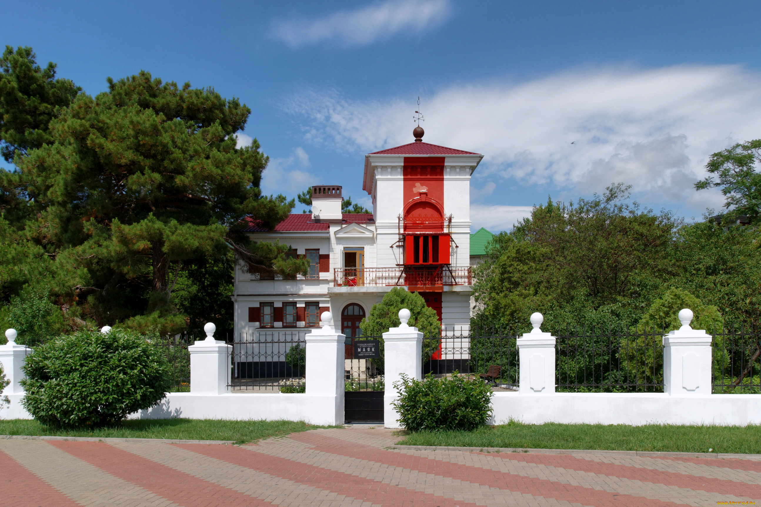 геленджик, города, -, здания, , дома, город, россия, маяк, здание