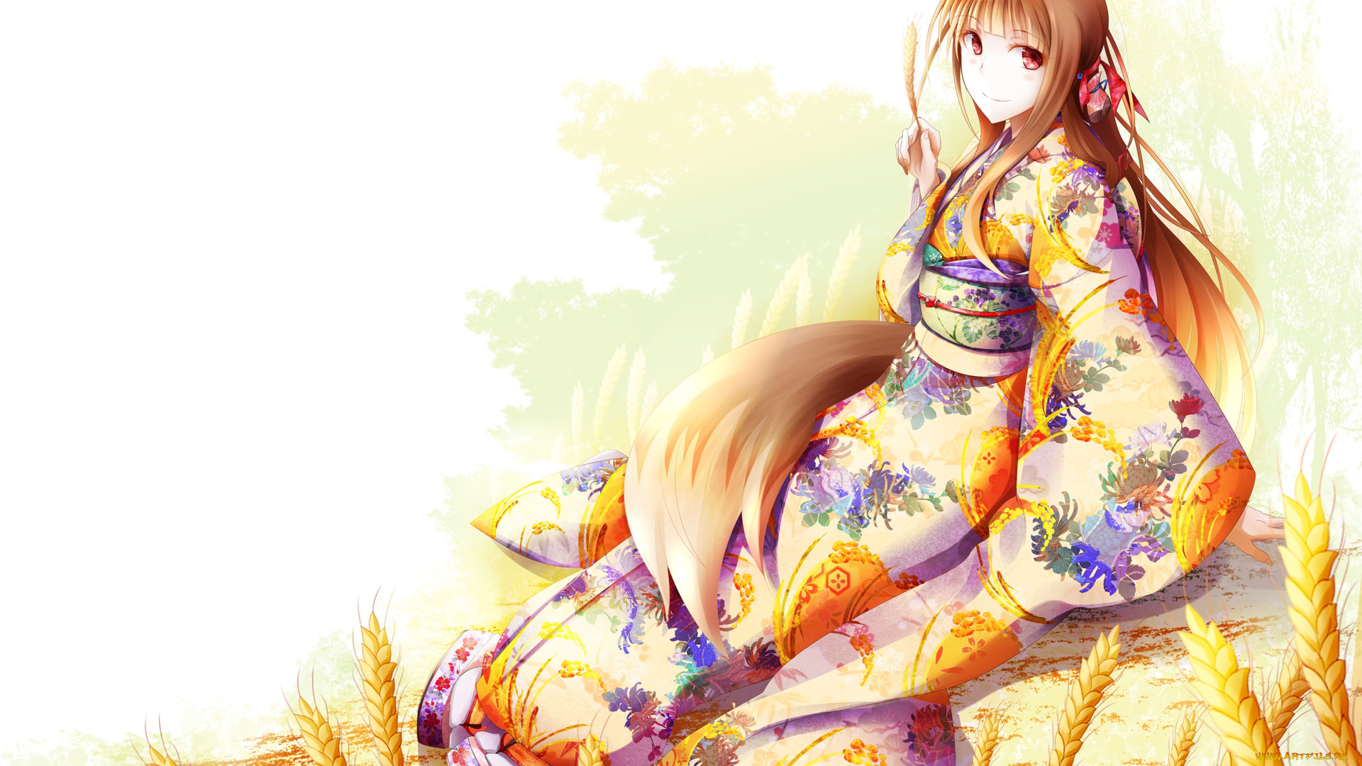 аниме, spice, and, wolf, spice, and, wolf, волчица, и, пряности