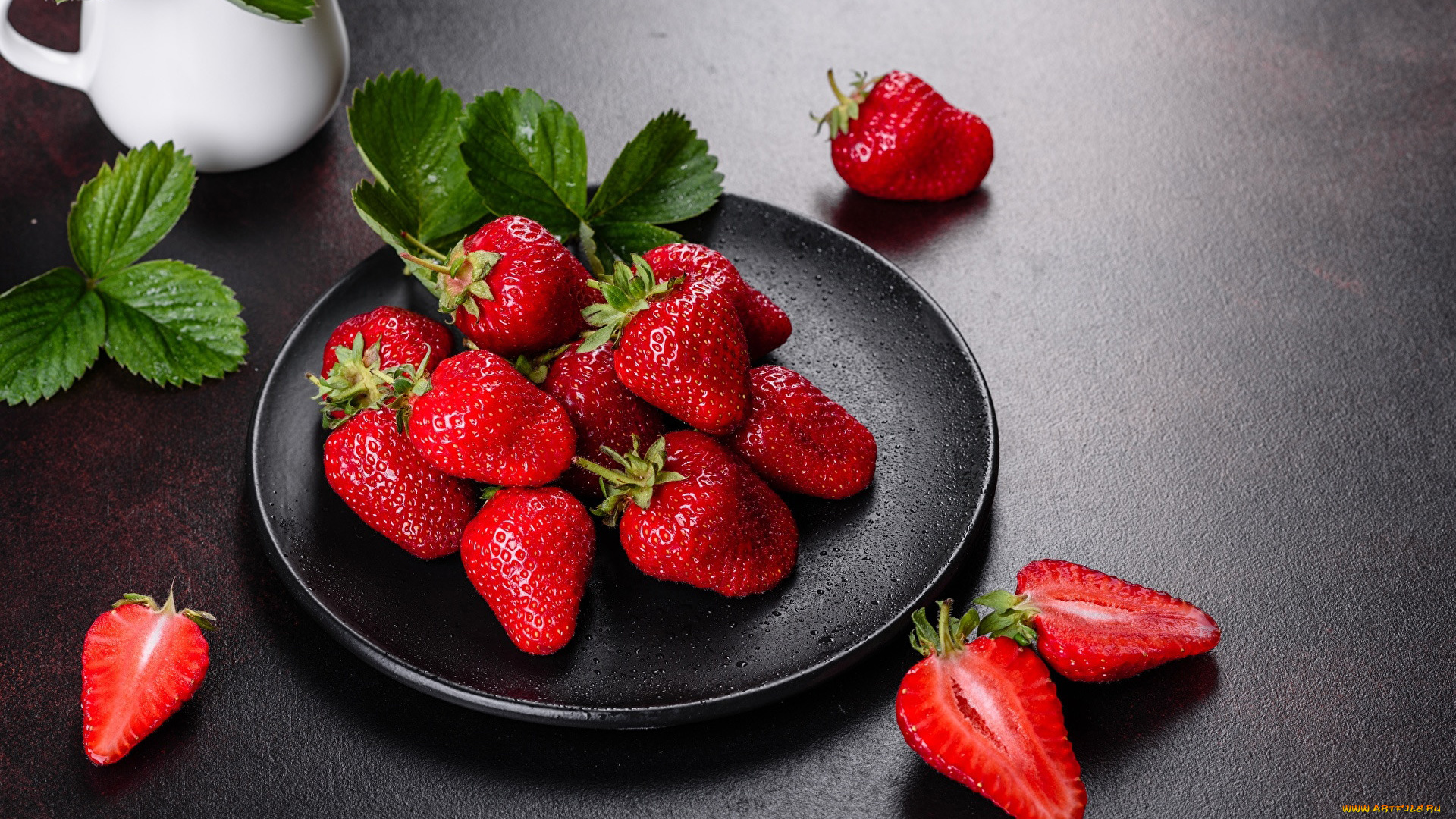 еда, клубника, , земляника