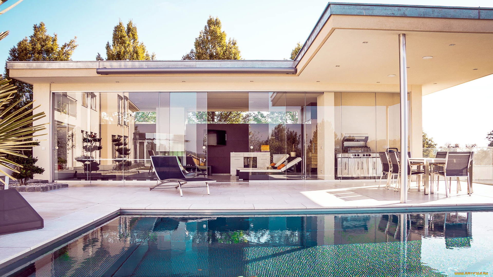 интерьер, бассейны, , открытые, площадки, бассейн