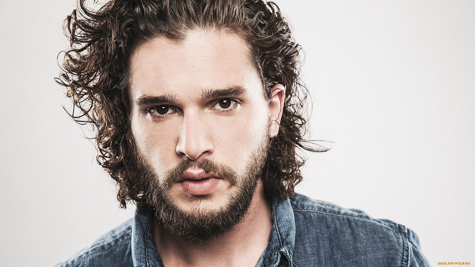 мужчины, kit, harington, бородка, усы