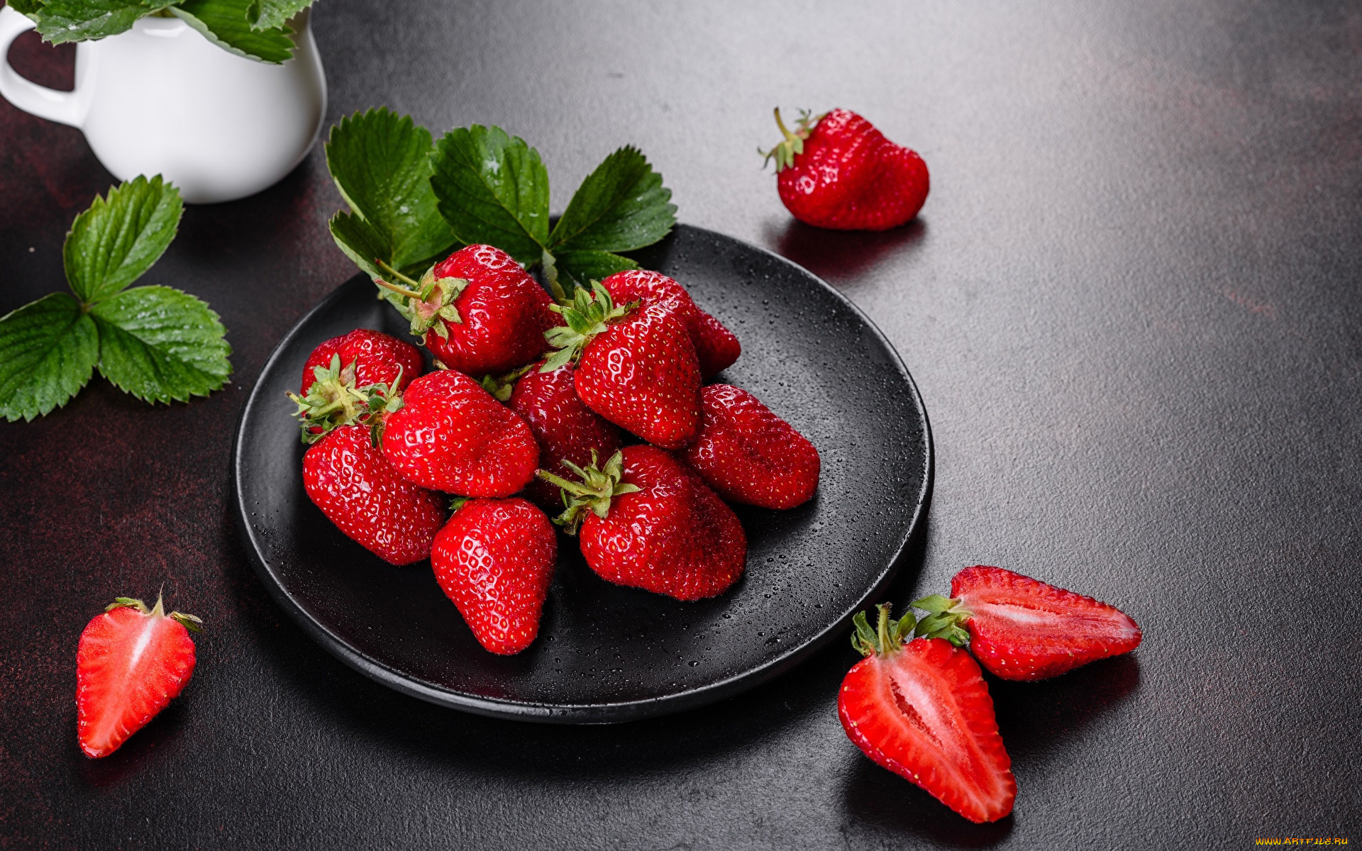 еда, клубника, , земляника