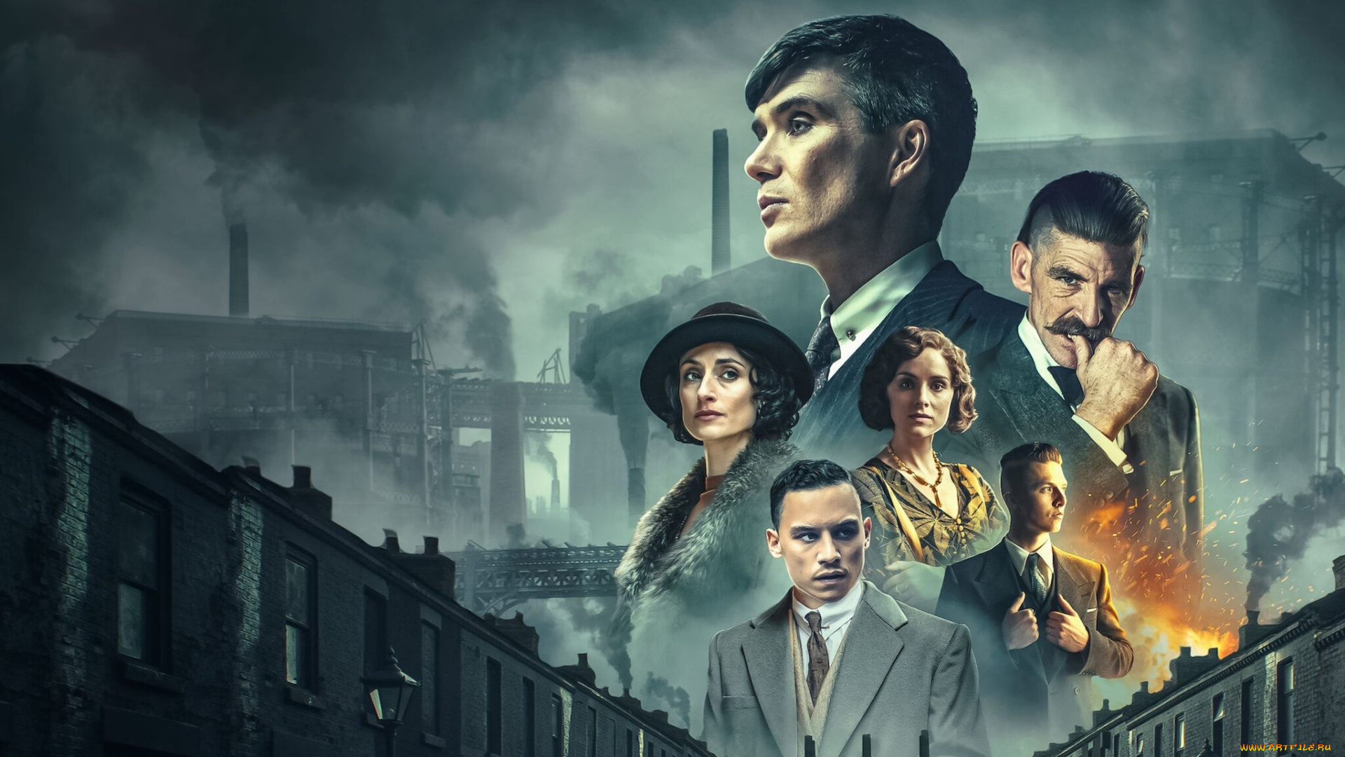 peaky, blinders, , сериал, 2013, –, 2022, кино, фильмы, сериал, острые, козырьки, драма, криминал, постер, киллиан, мерфи, пол, андерсон, cillian, murphy, sophie, rundle, netflix