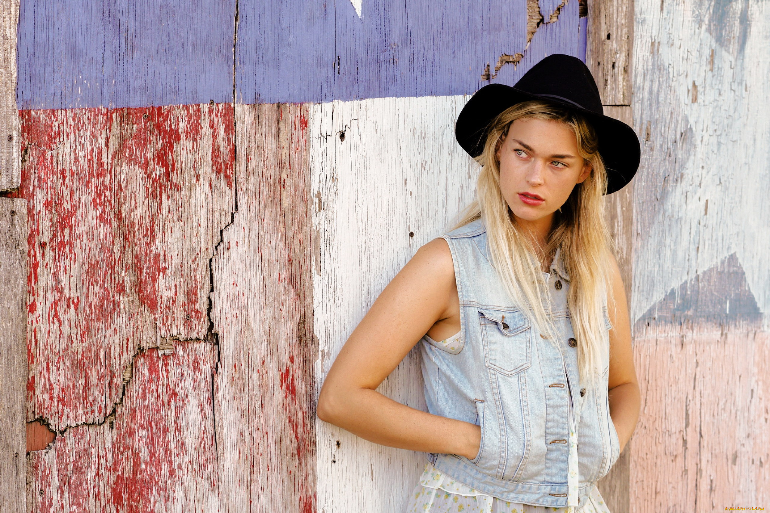 девушки, -, блондинки, , светловолосые, блондинка, шляпа