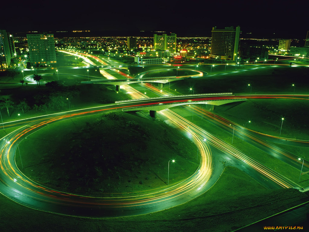 автомобильная, развязка, разное, транспортные, средства, магистрали