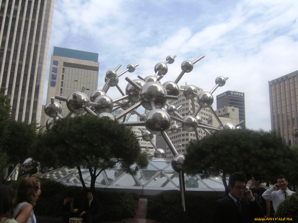 корея, города, памятники, скульптуры, арт, объекты