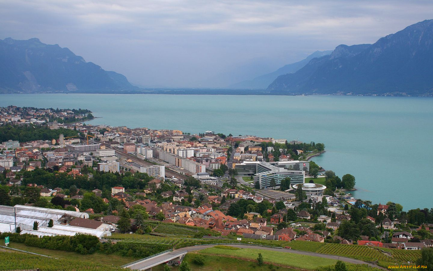 chardonne, switzerland, города, пейзажи