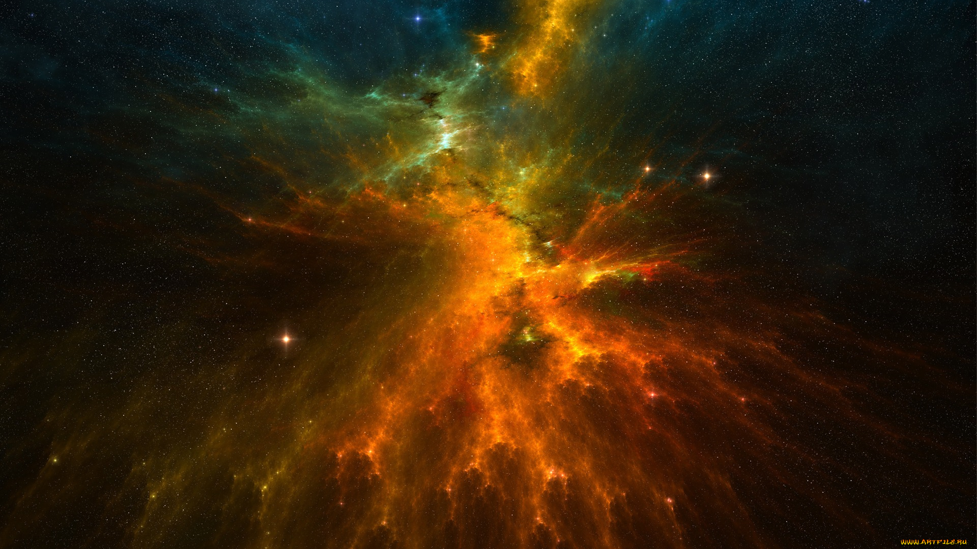 stellar, cascade, nebula, космос, галактики, туманности