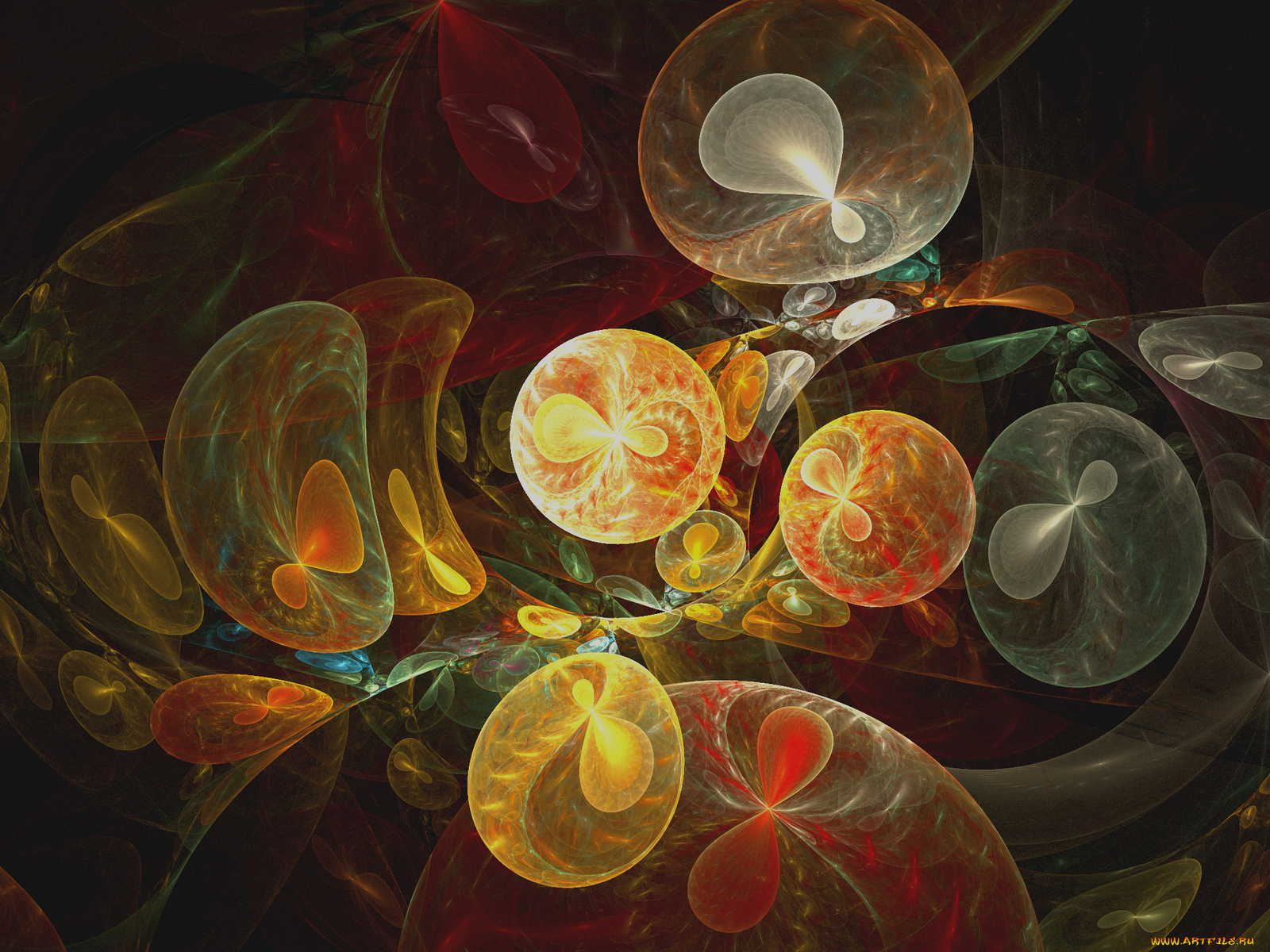 3д, графика, fractal, фракталы, тёмный, фрактал, узор