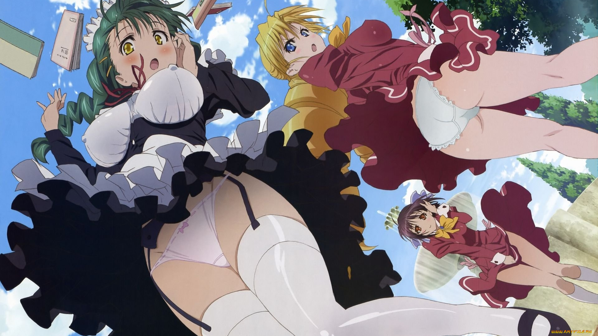 аниме, ladies, versus, butlers, девушки