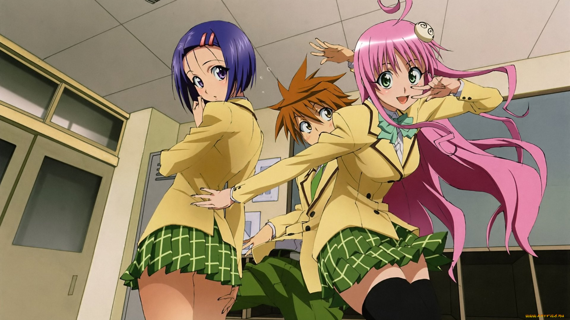 аниме, to, love, ru, девушки