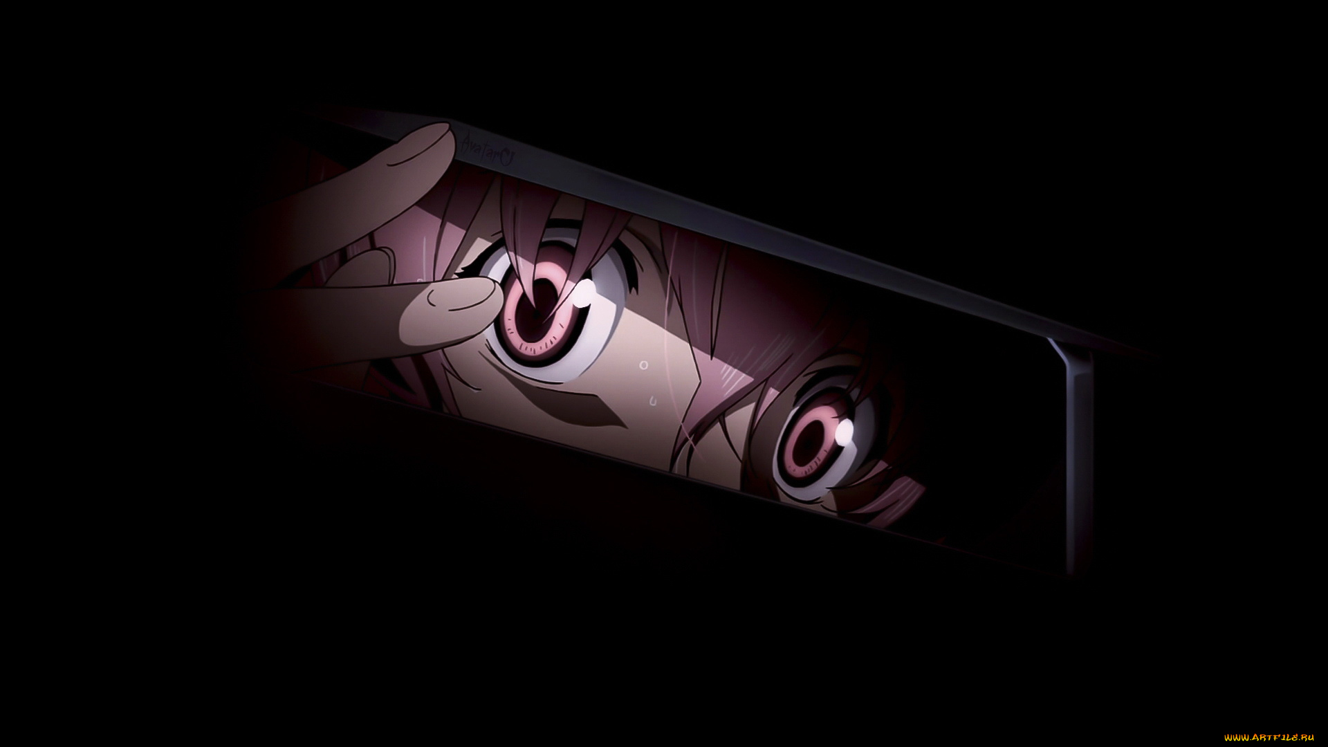 аниме, mirai, nikki, глаза, gasai, yuno