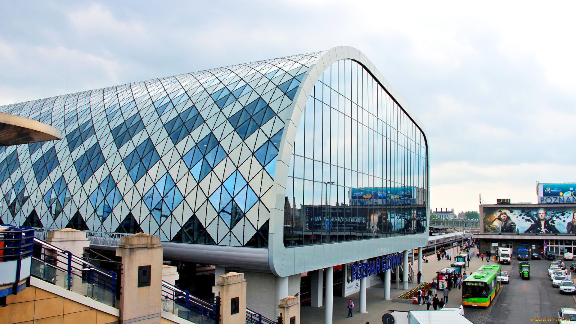 автор, thean, города, улицы, площади, набережные, познань, вокзал