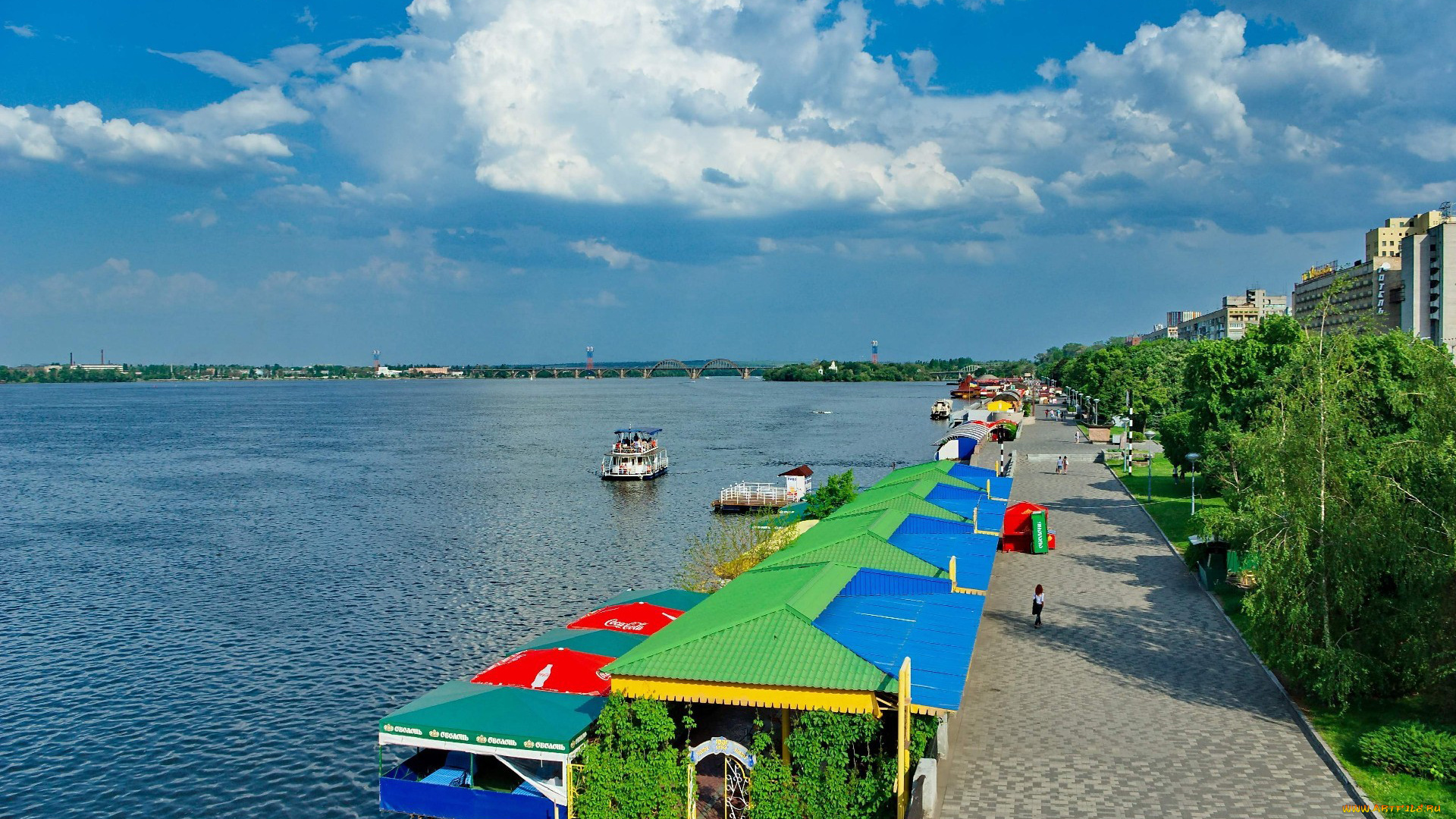 города, улицы, площади, набережные, река, набережная, палатки