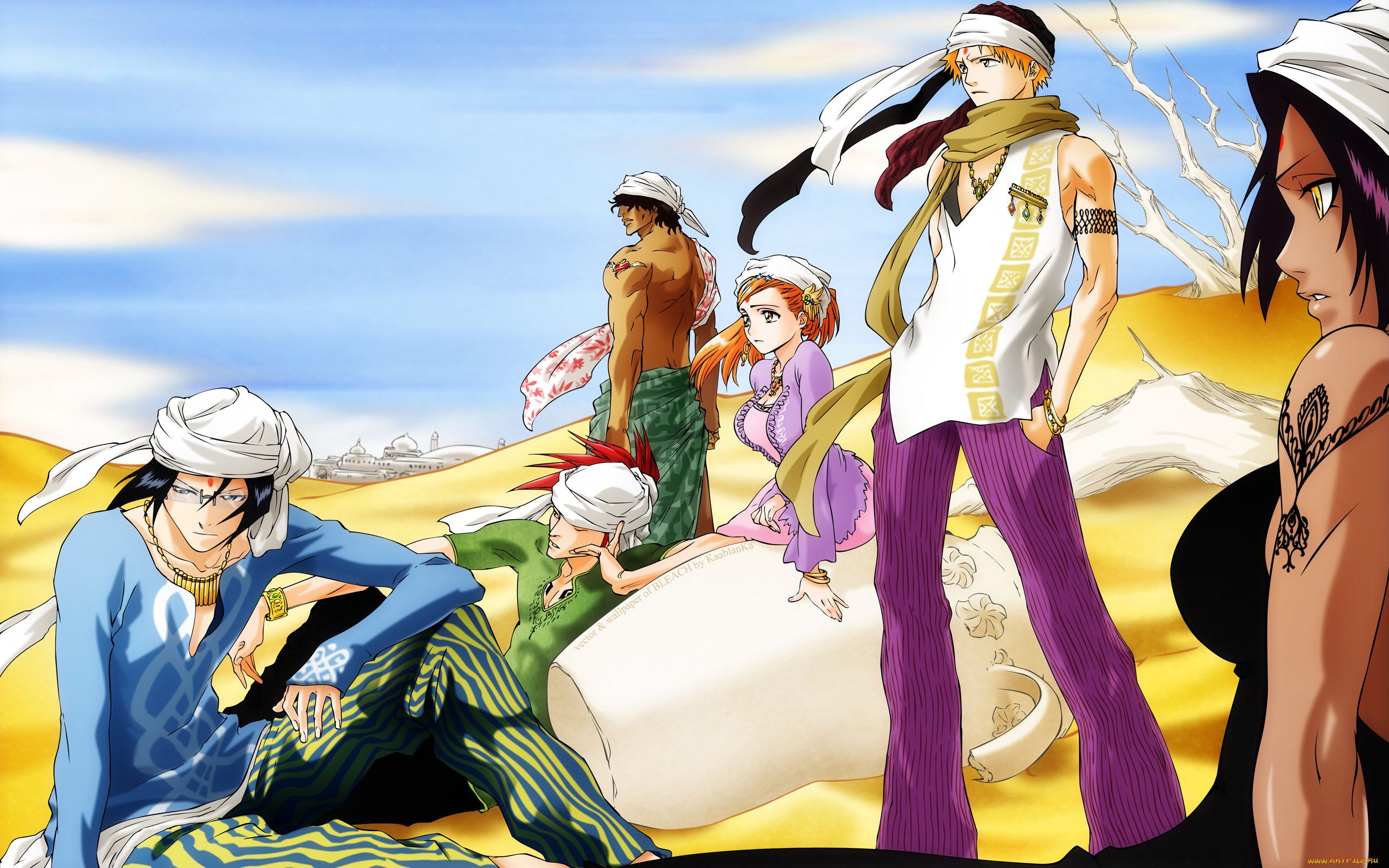 аниме, bleach, sado, yasutora, ishida, uryuu, kurosaki, ichigo, inoue, orihime, abarai, renji, shihouin, yoruichi