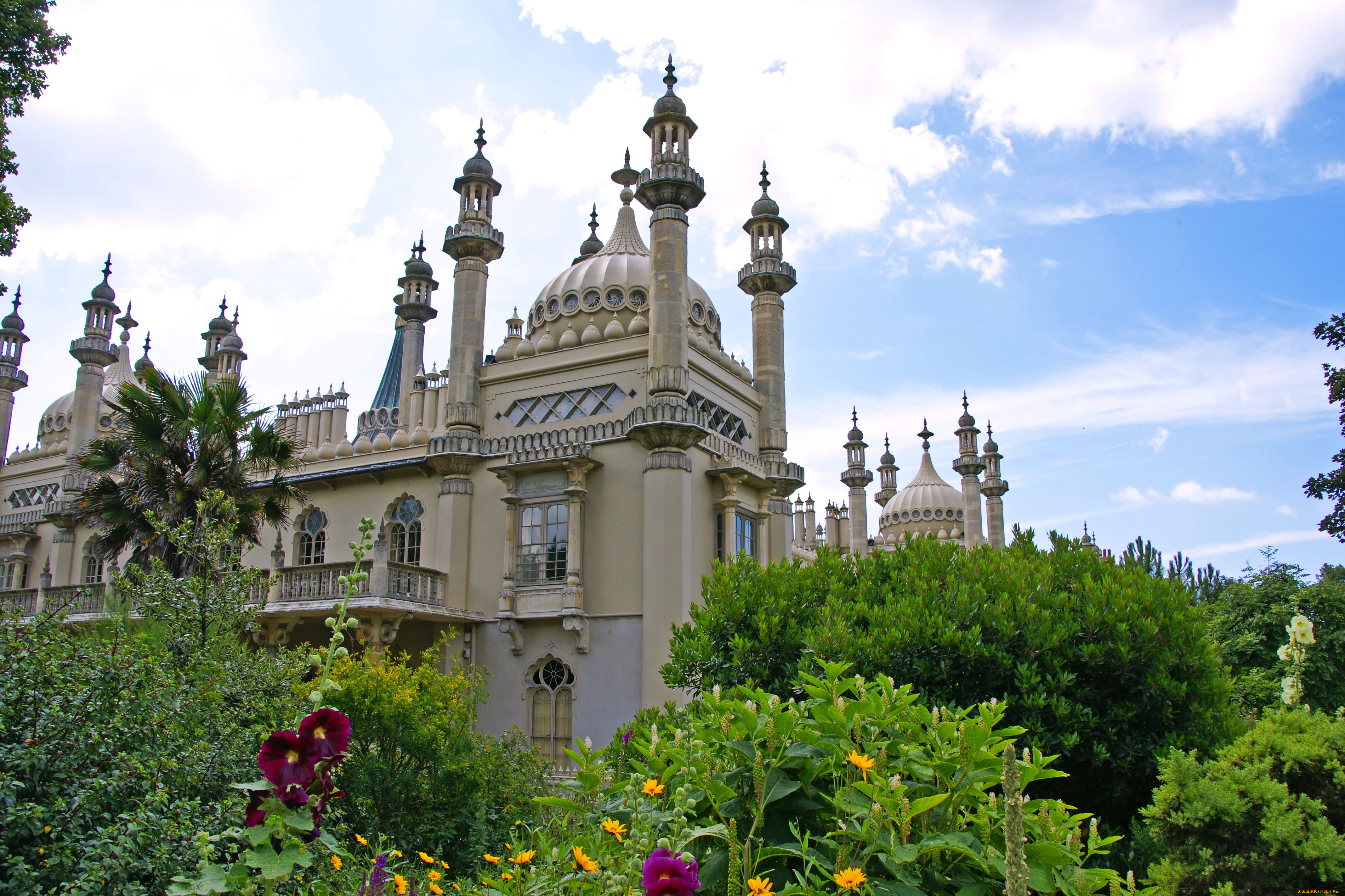 royal, pavilion, brighton, england, города, дворцы, замки, крепости, парк, англия, брайтон, королевский, павильон