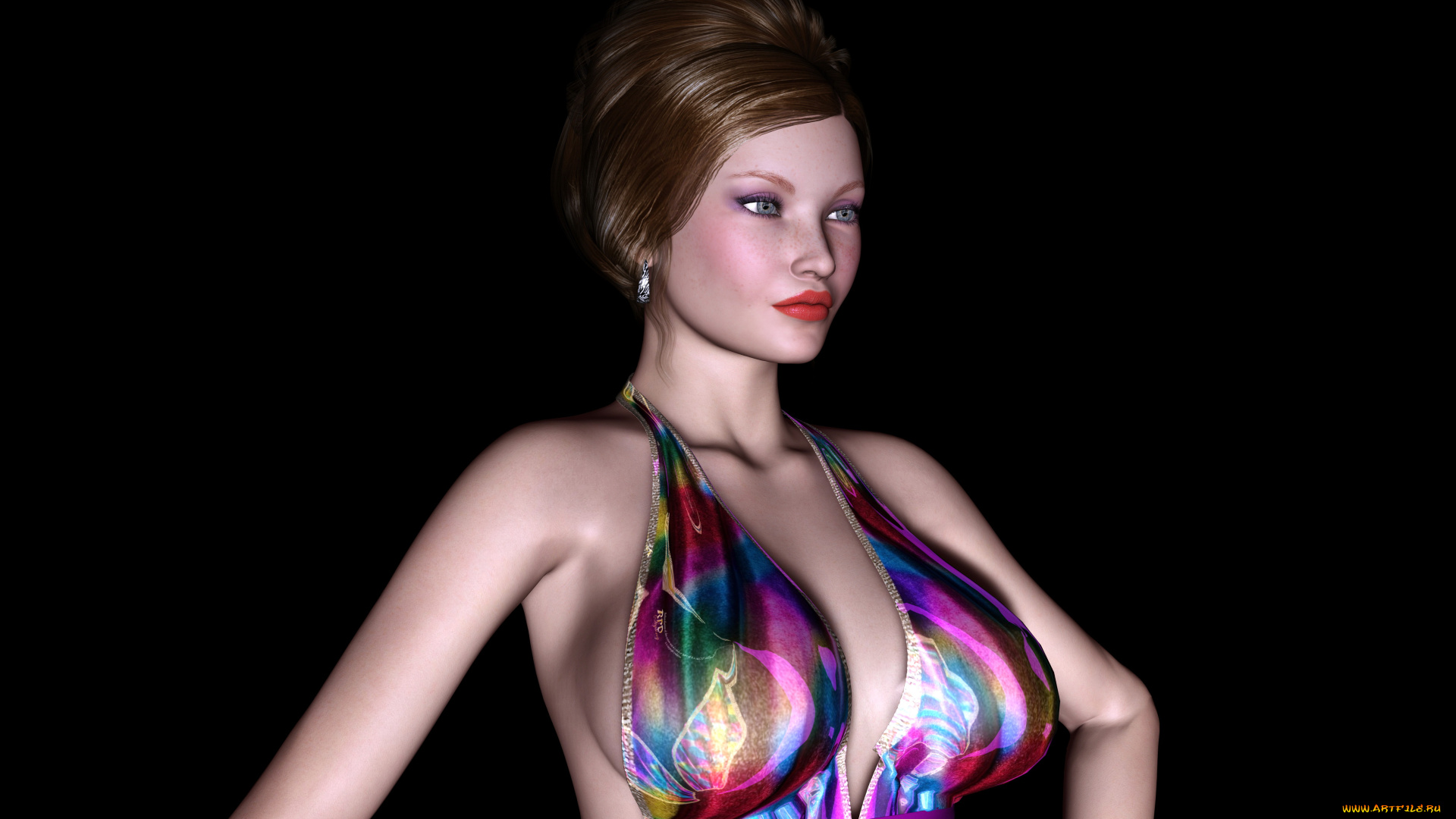 3д, графика, people, люди, взгляд