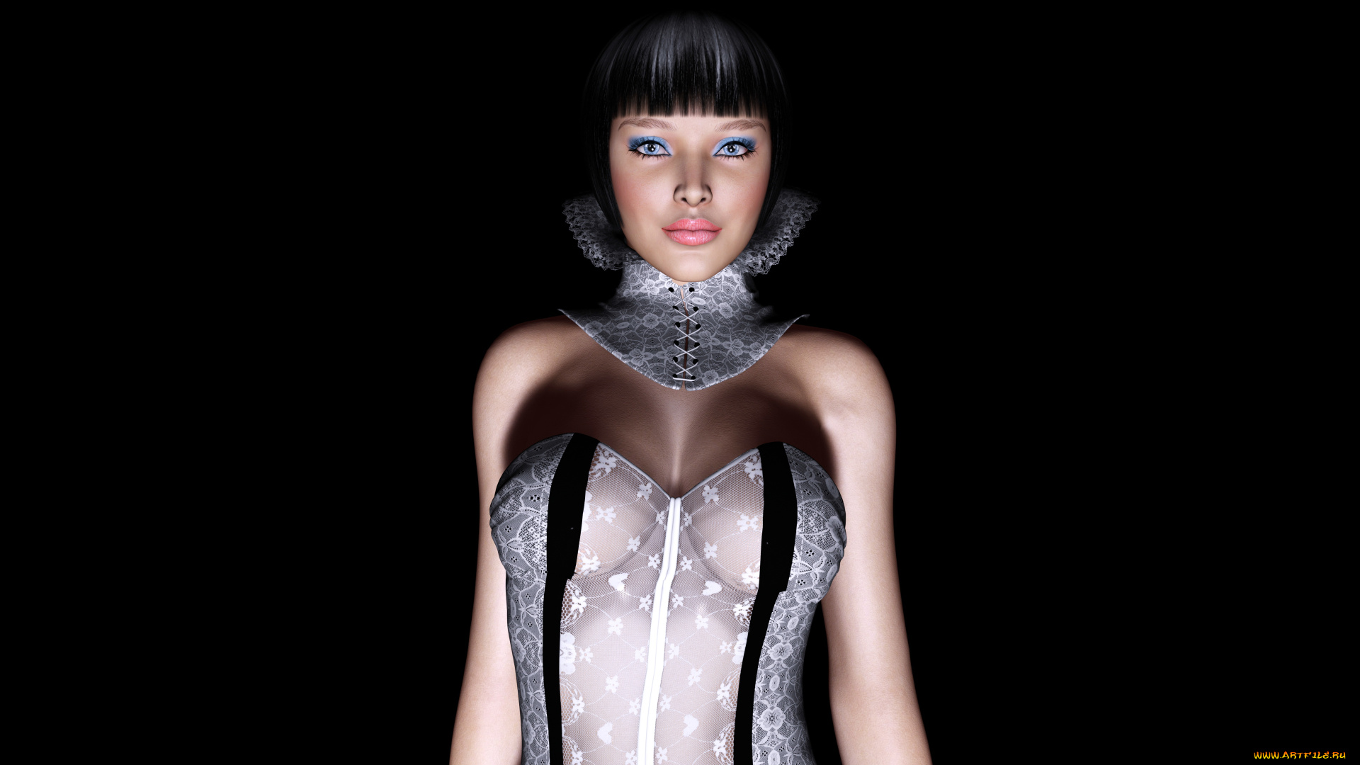 3д, графика, people, люди, взгляд