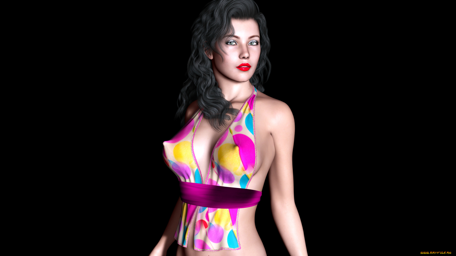 3д, графика, people, люди, взгляд