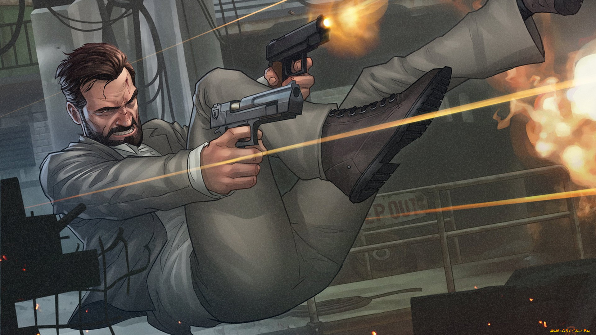 рисованные, комиксы, max, payne, 3