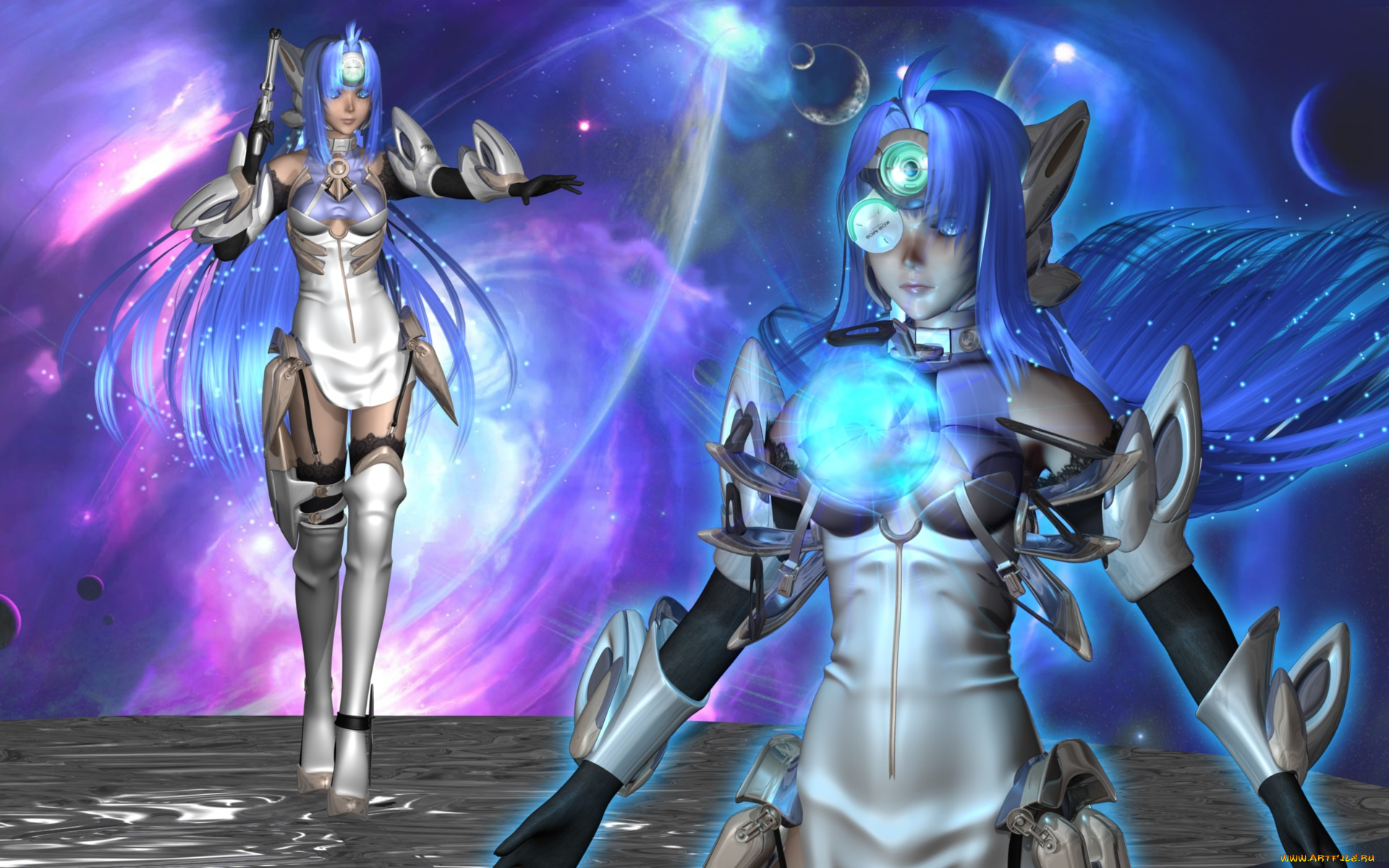 3д, графика, anime, аниме, vocaloid, девушки